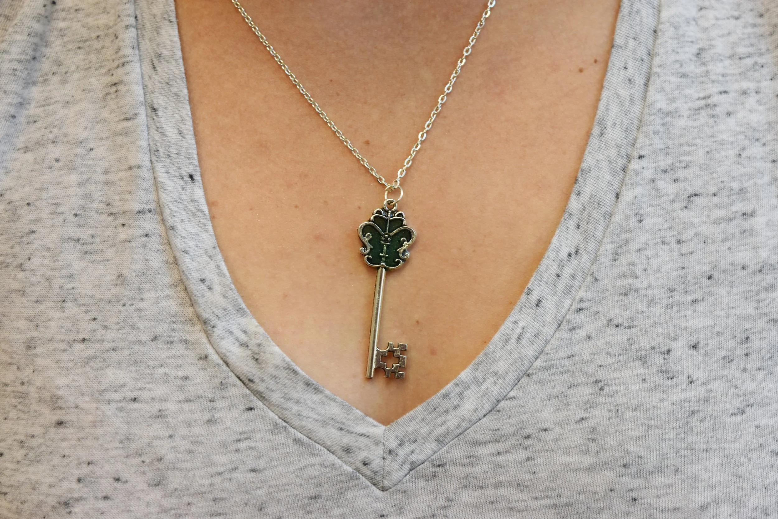 resin key necklace Strong Art Creations