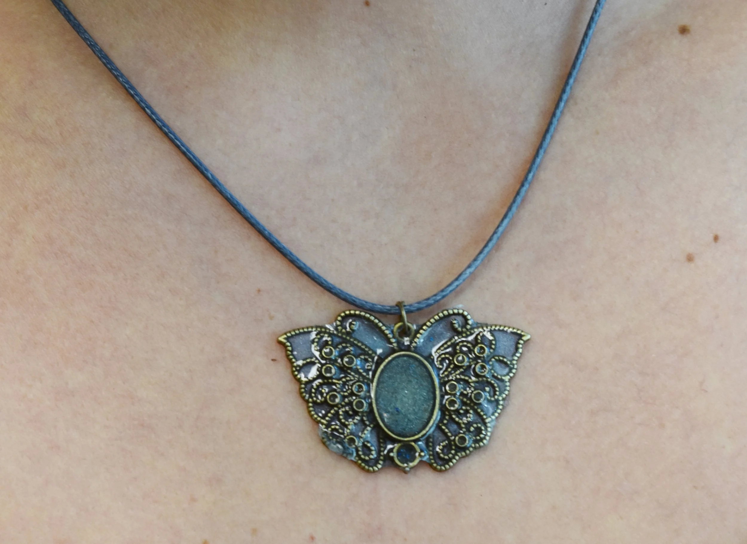 butterfly necklace Strong Art Creations