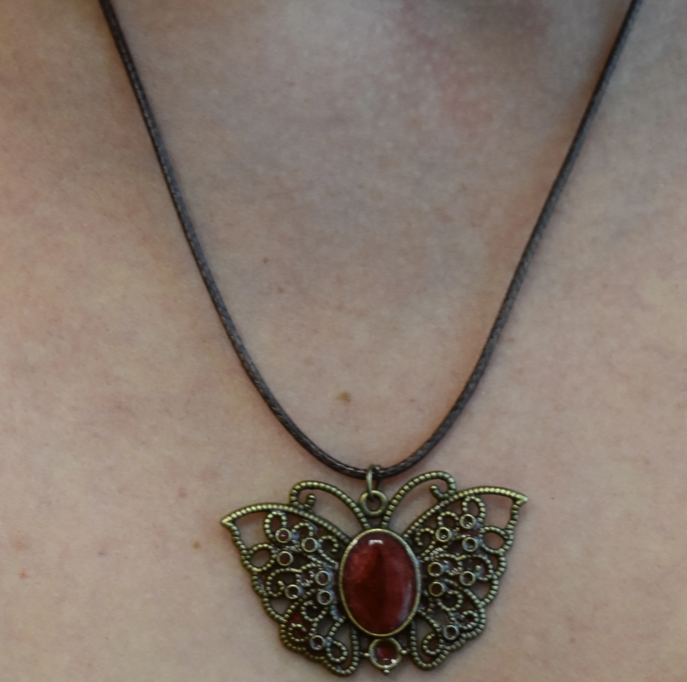 butterfly necklace Strong Art Creations