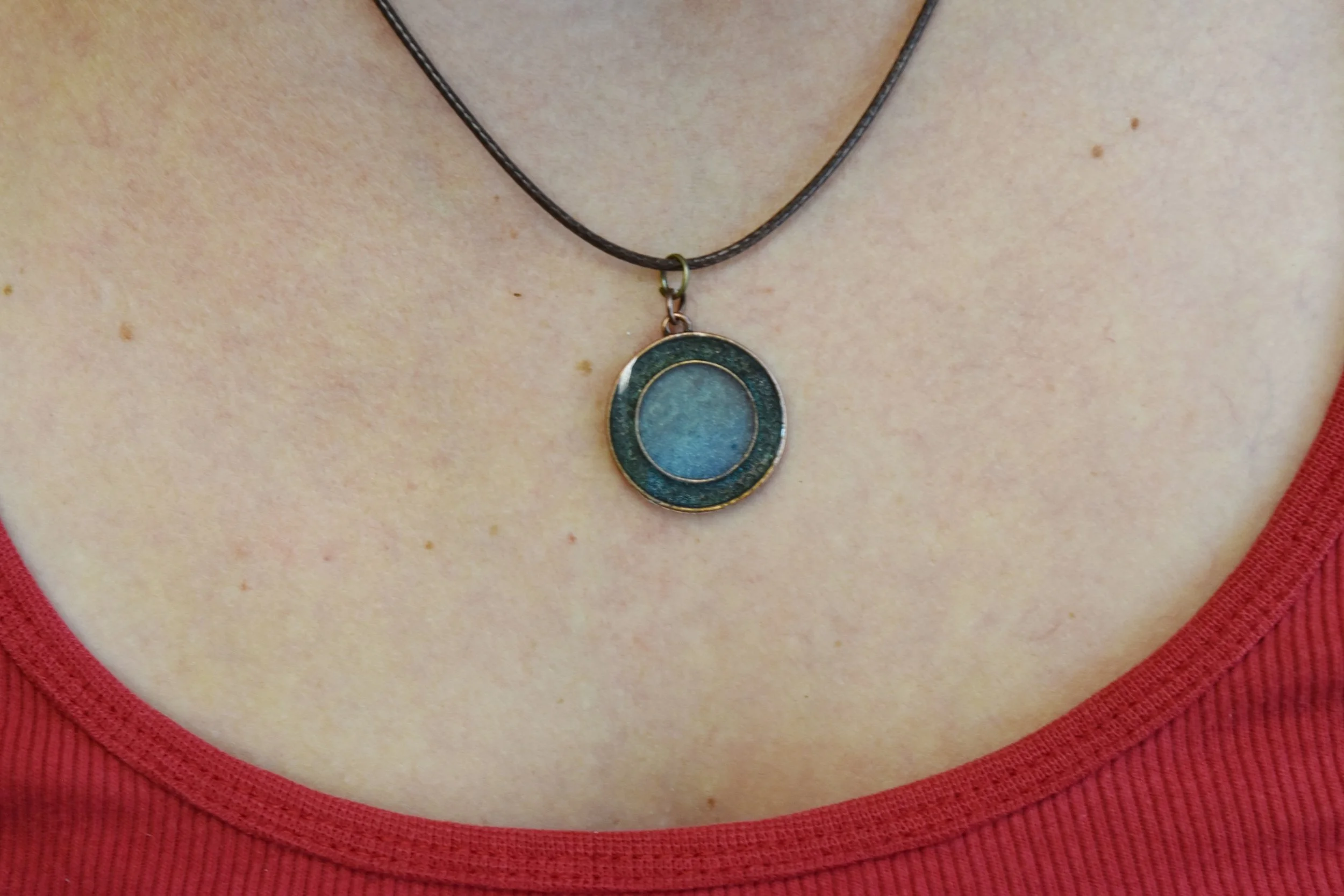 resin art pendant necklace jewelry Strong Art Creations