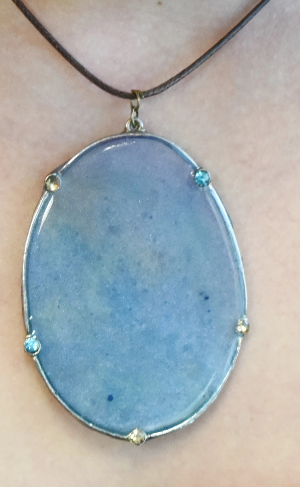resin art necklace pendant Strong ARt Creations