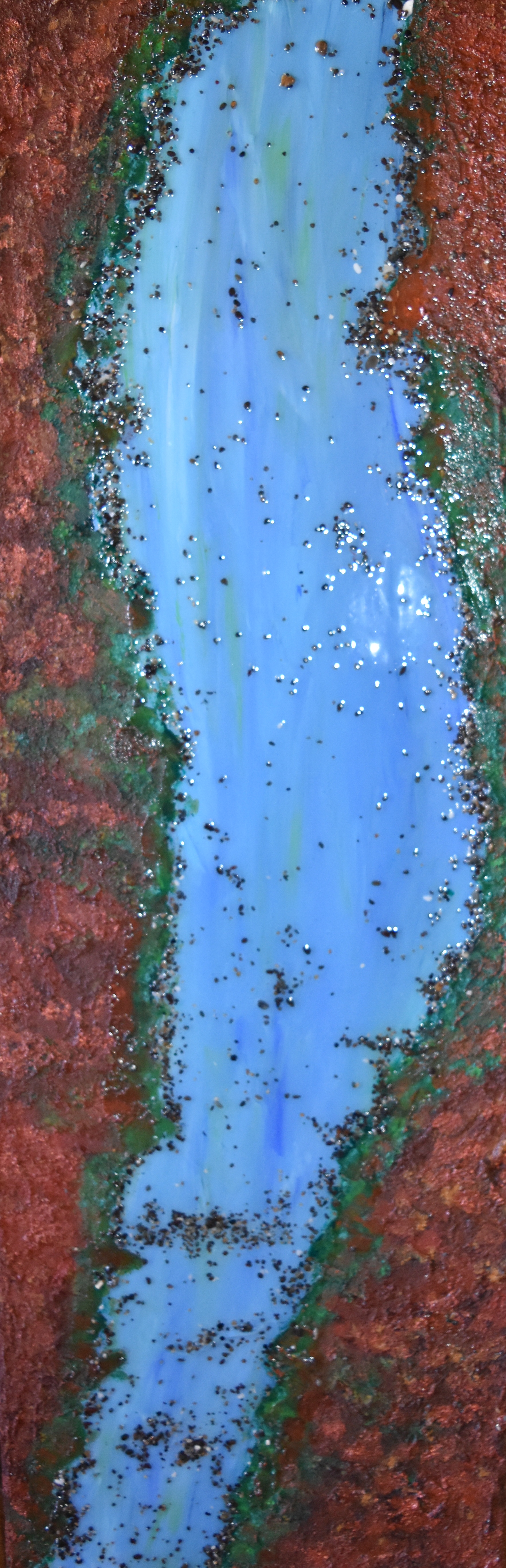 river art. mixed media. water Charlotte Strong