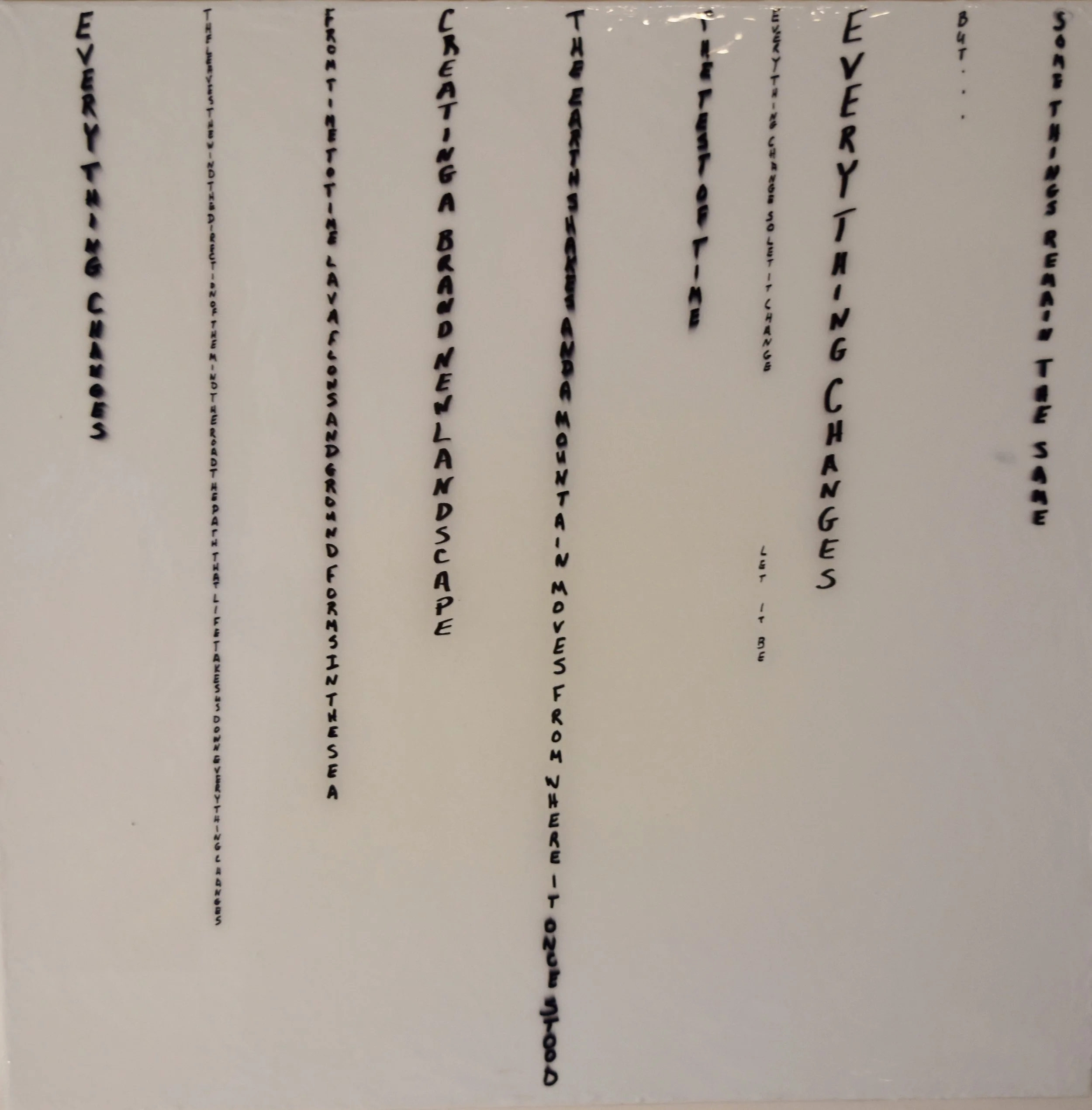 minimalist modern word art resin Charlotte Strong