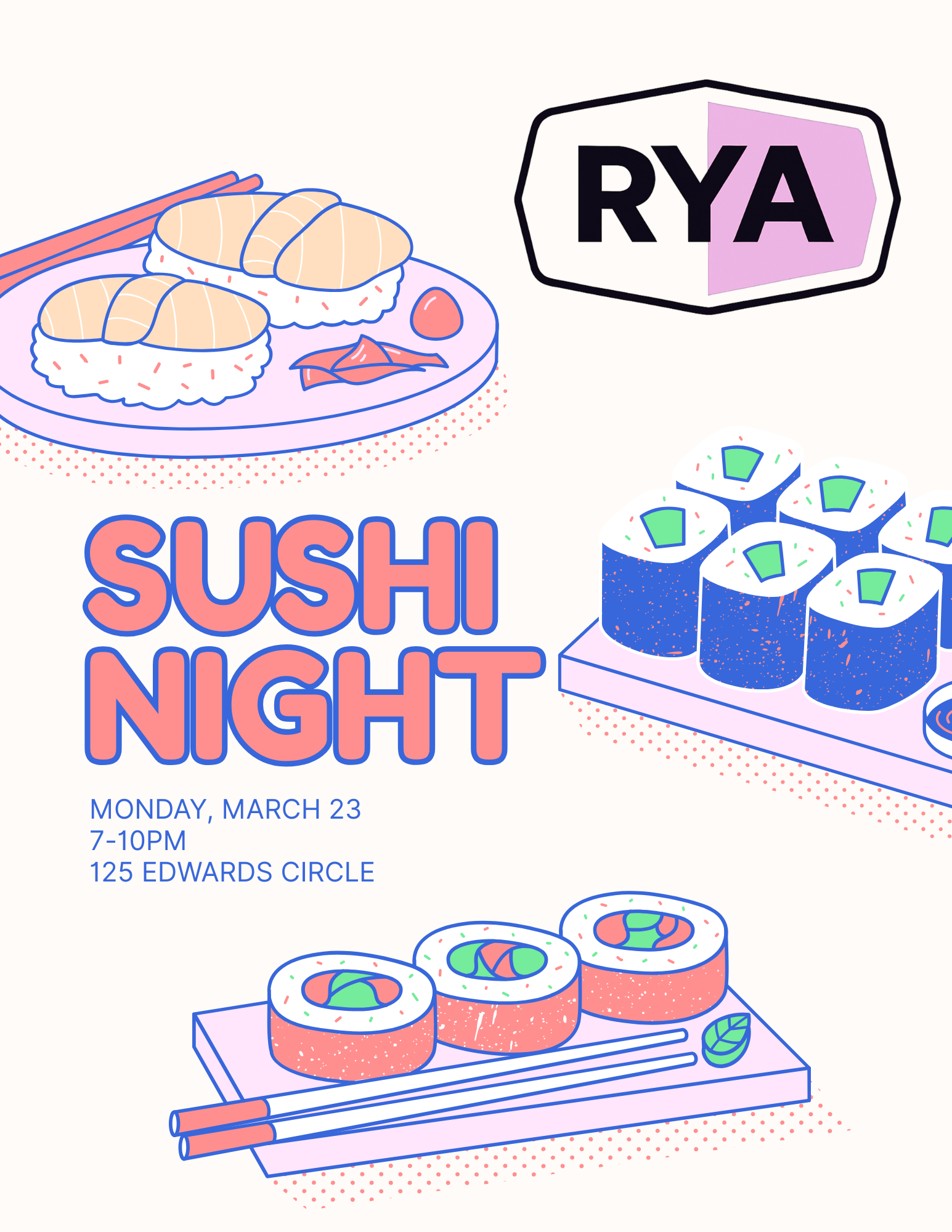 RYA Sushi Night