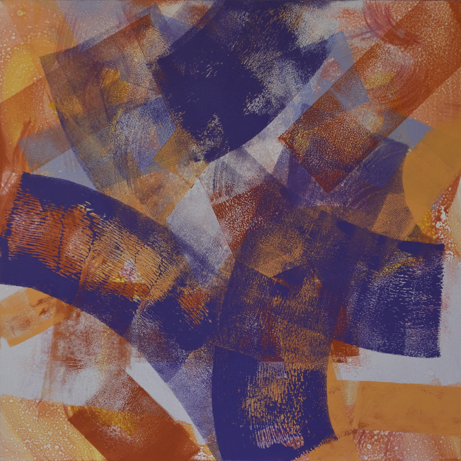 Constellations 1 v2 oil, acrylic on panel 24" x 24"
