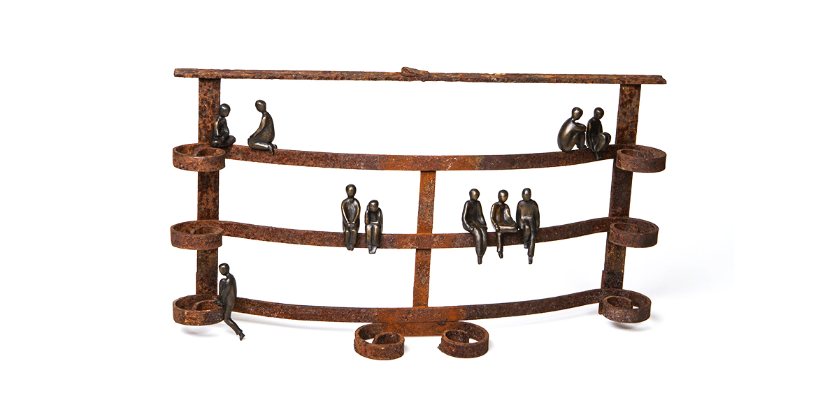 Copy of found object/bronze: 12in x 15in x 3 in: 2010