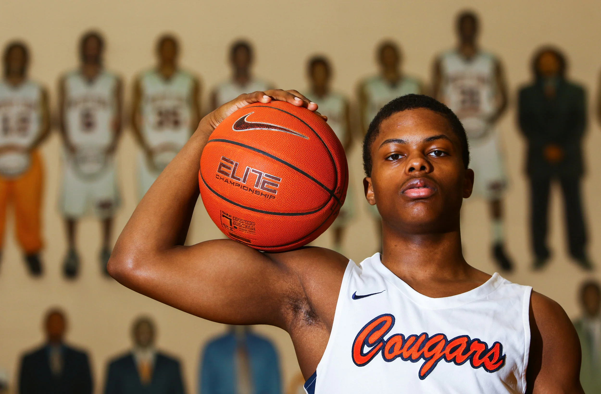 Gary West Side’s Quimari Peterson poses for a portrait at the high school’s gymnasium on April 7, 2021. Peterson was selected as The Times of Northwest Indiana’s 2021 boys basketball player of the year.