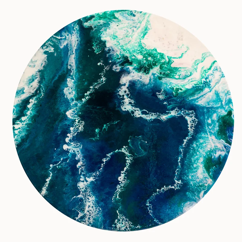 Medium Round Resin Painting. SOLD