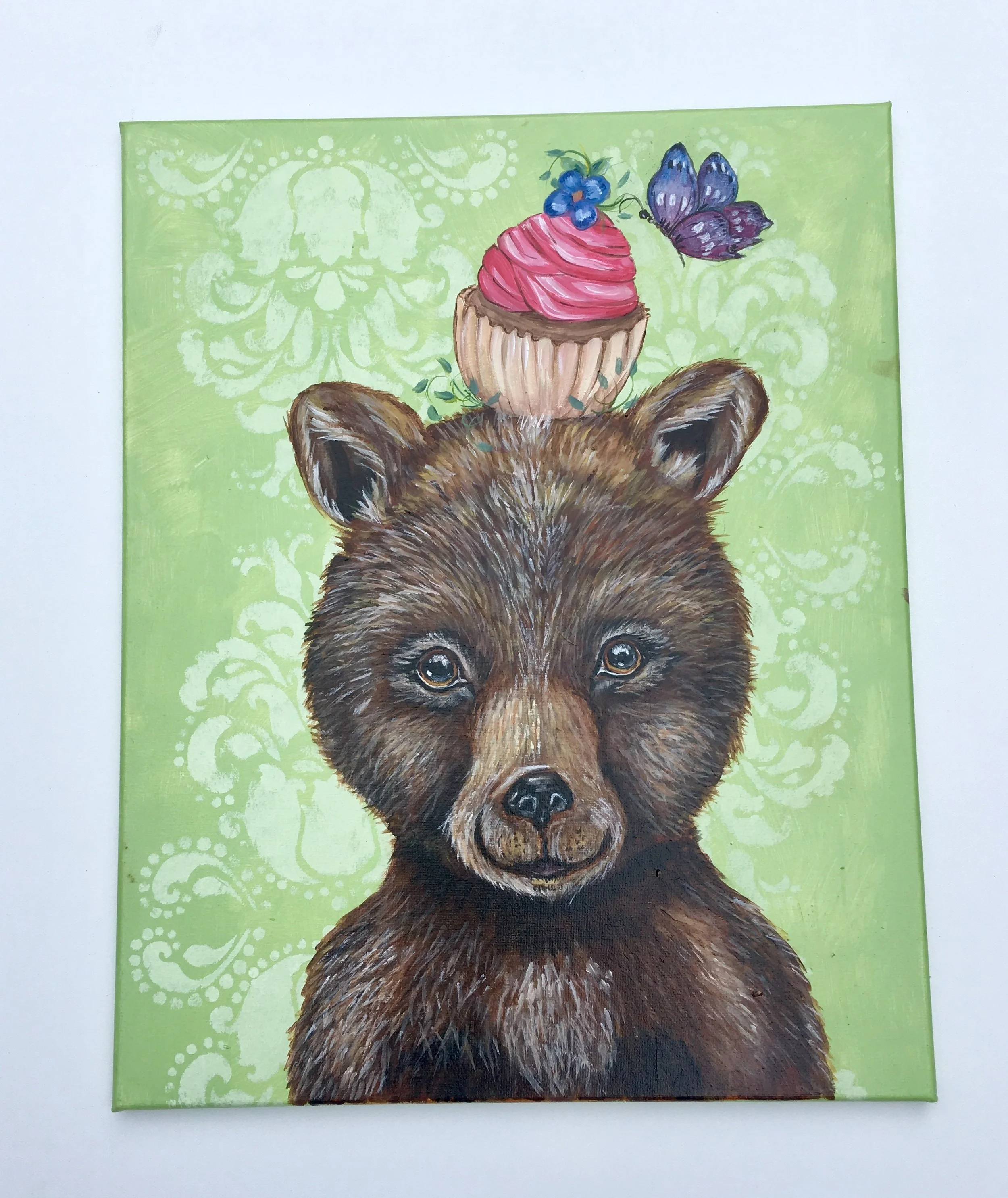 Baby Bear, Acrylic Painting