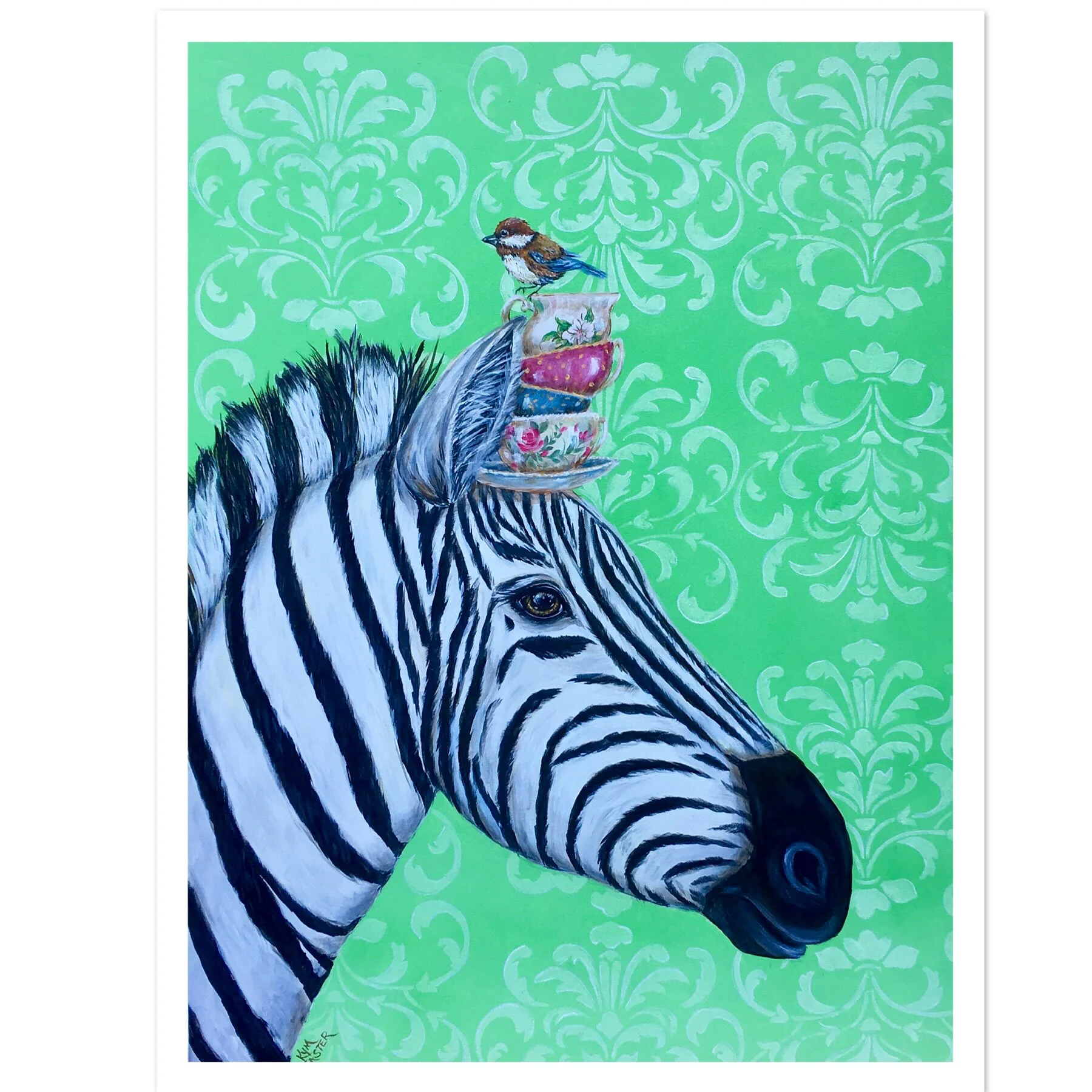 Tea Time, Original Acrylic Painting