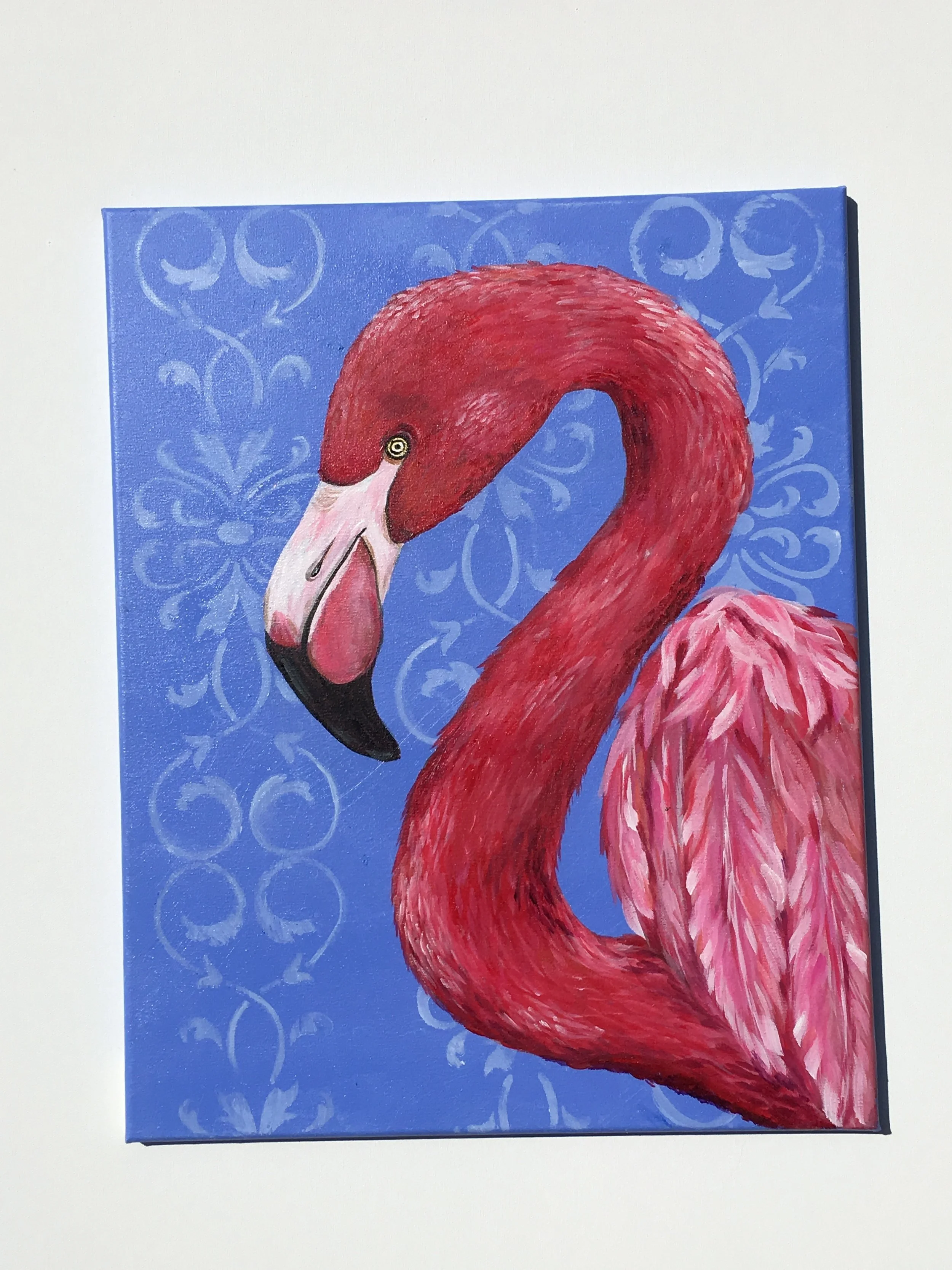 Flamingo, Orignal Acrylic Painting