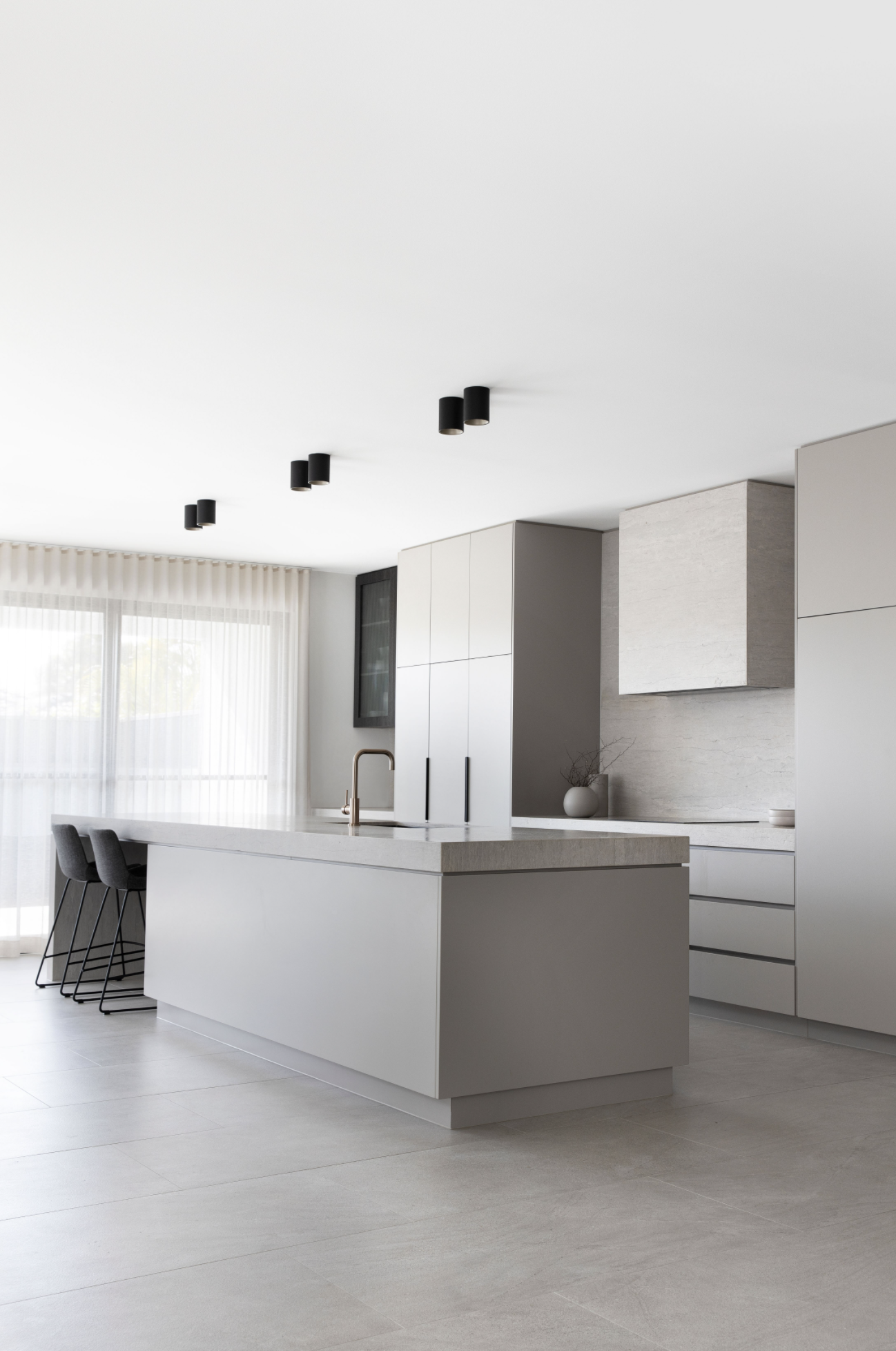 Barstool and white kitchen counter from Scandi Kitchen Design Project included in the kitchen design bund. Melbourne kitchen renovation.kitchen reno