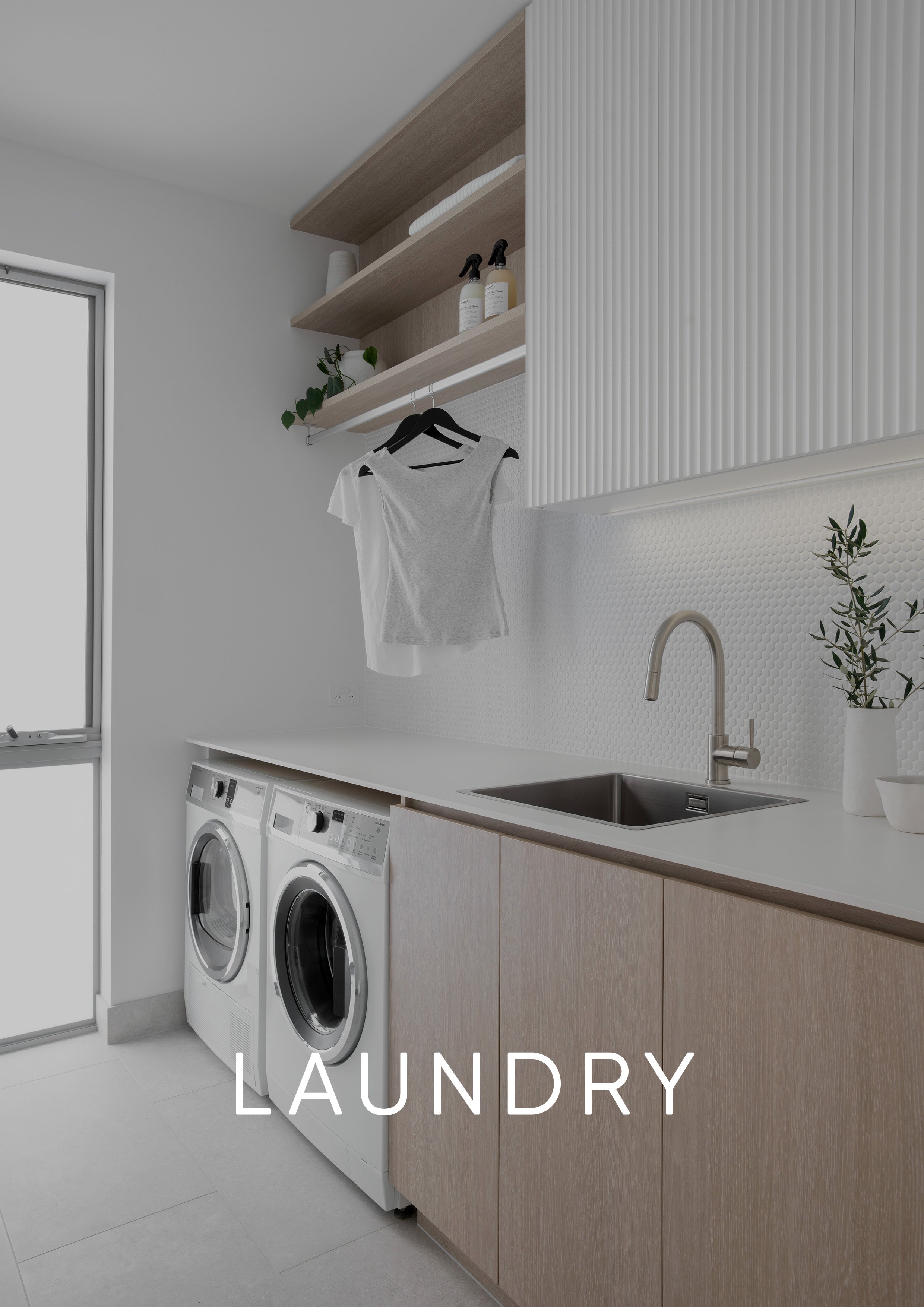 Contemporary Coastal Laundry