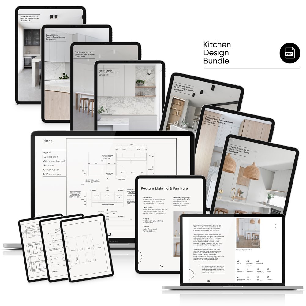 kitchen design bundle renovation sheet