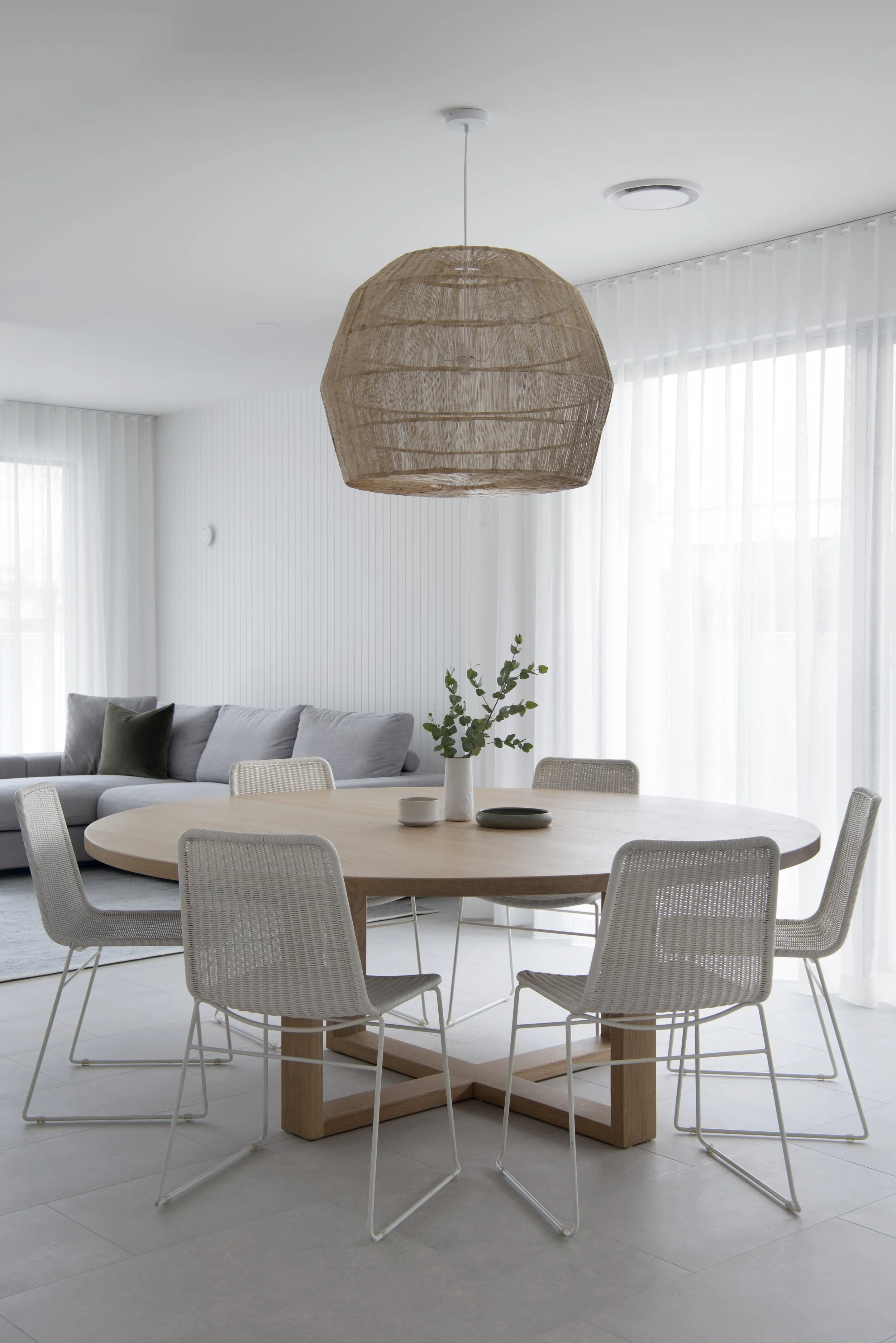 Contemporary Coastal Dining Room — Zephyr + Stone