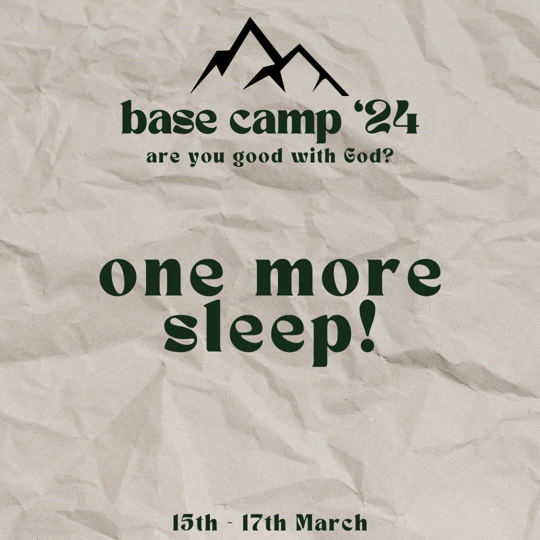 The countdown is on, one more sleep! Get excited and be prepared - don't forget these things:
- Bedding: sleeping bag and pillow (fitted sheet optional)
- Torch
- Bible, notebook and pen
- Hat
- Sunscreen/Insect Repellent
- Toiletries
- Work out gear