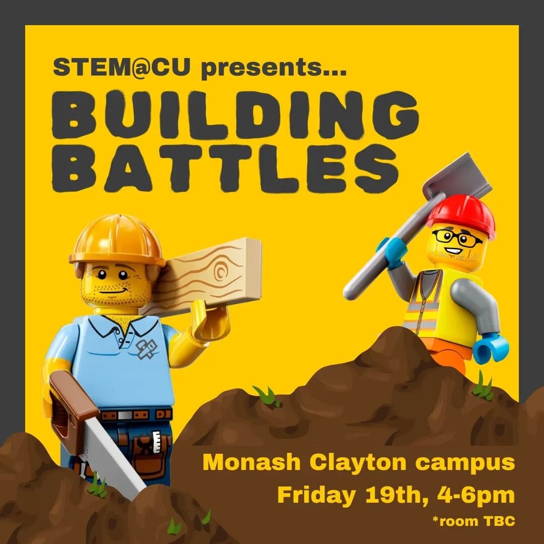 Are you tired of the endless math equations and coding problems? Do you wish for a chance to unleash your creative side? 

We would like to invite you to the very first LEGO building competition hosted by the Monash CU STEM Faculty! 

Whether you're 