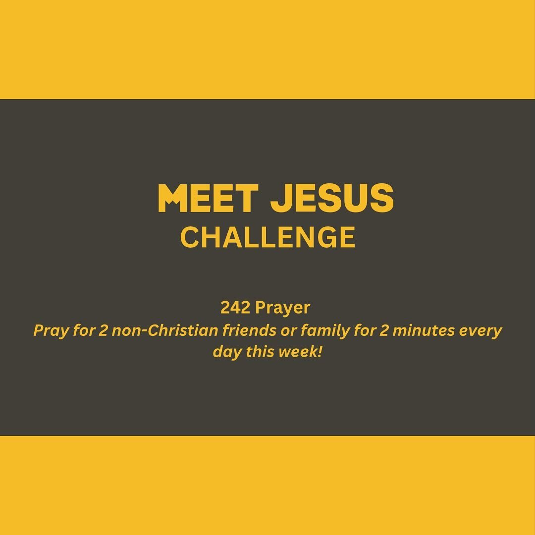 MEET JESUS CHALLENGE
AFES has introduced an national Meet Jesus mission this year, to rally churches and campus groups around Australia together to help people Meet Jesus. But have you wondered what you can be doing to help people in your life meet h