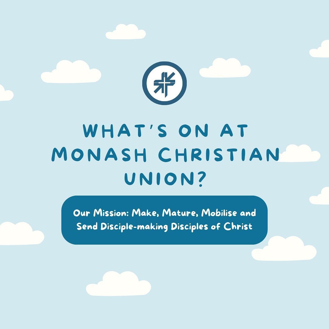 Check out what&rsquo;s happening @monashclaytonchristianunion. There are many different ways you can get involved, each pointing towards our mission as a club. 
Be sure to message us with any questions :)