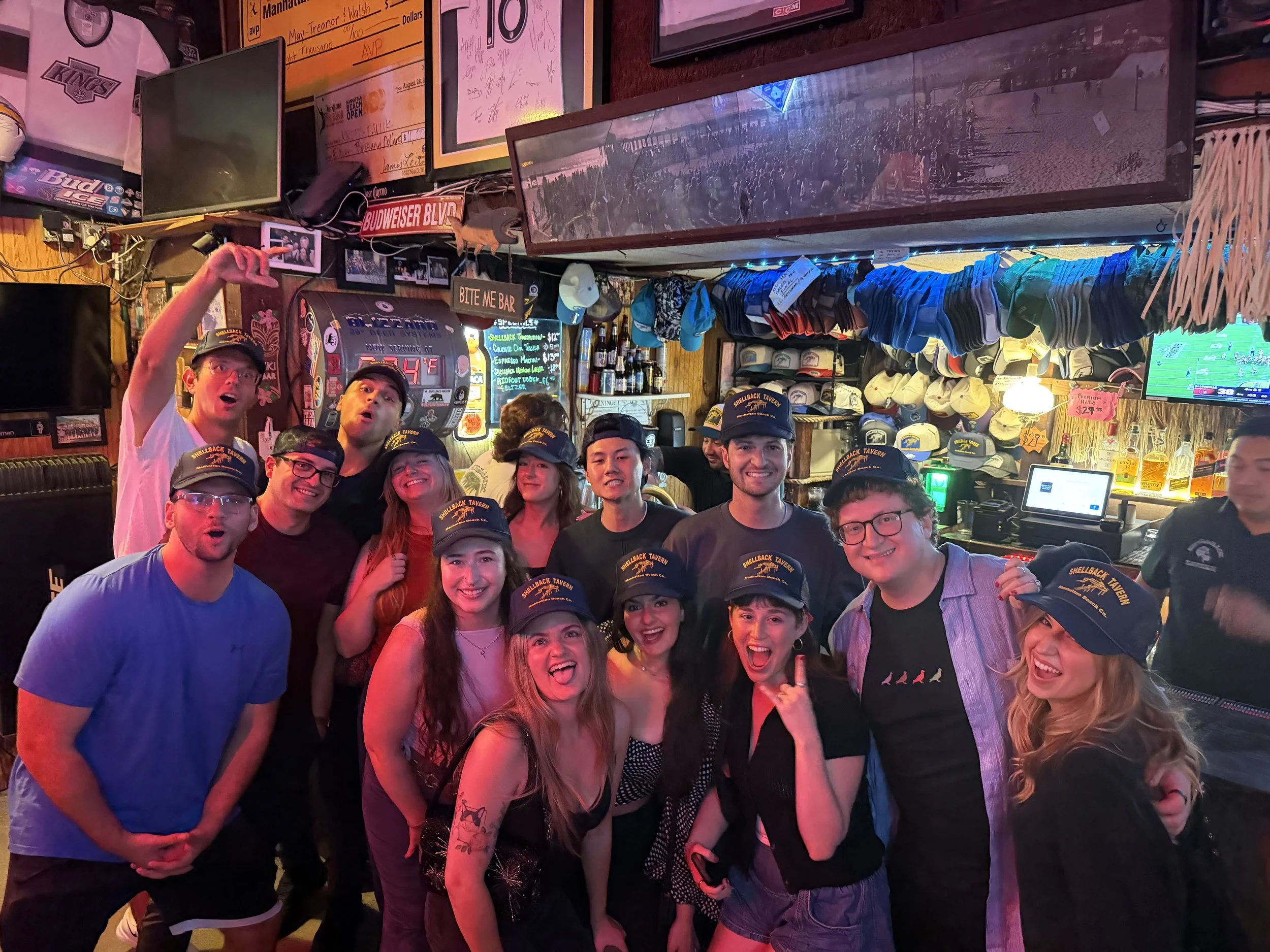 Shellback makes Hats, and also is a bar 