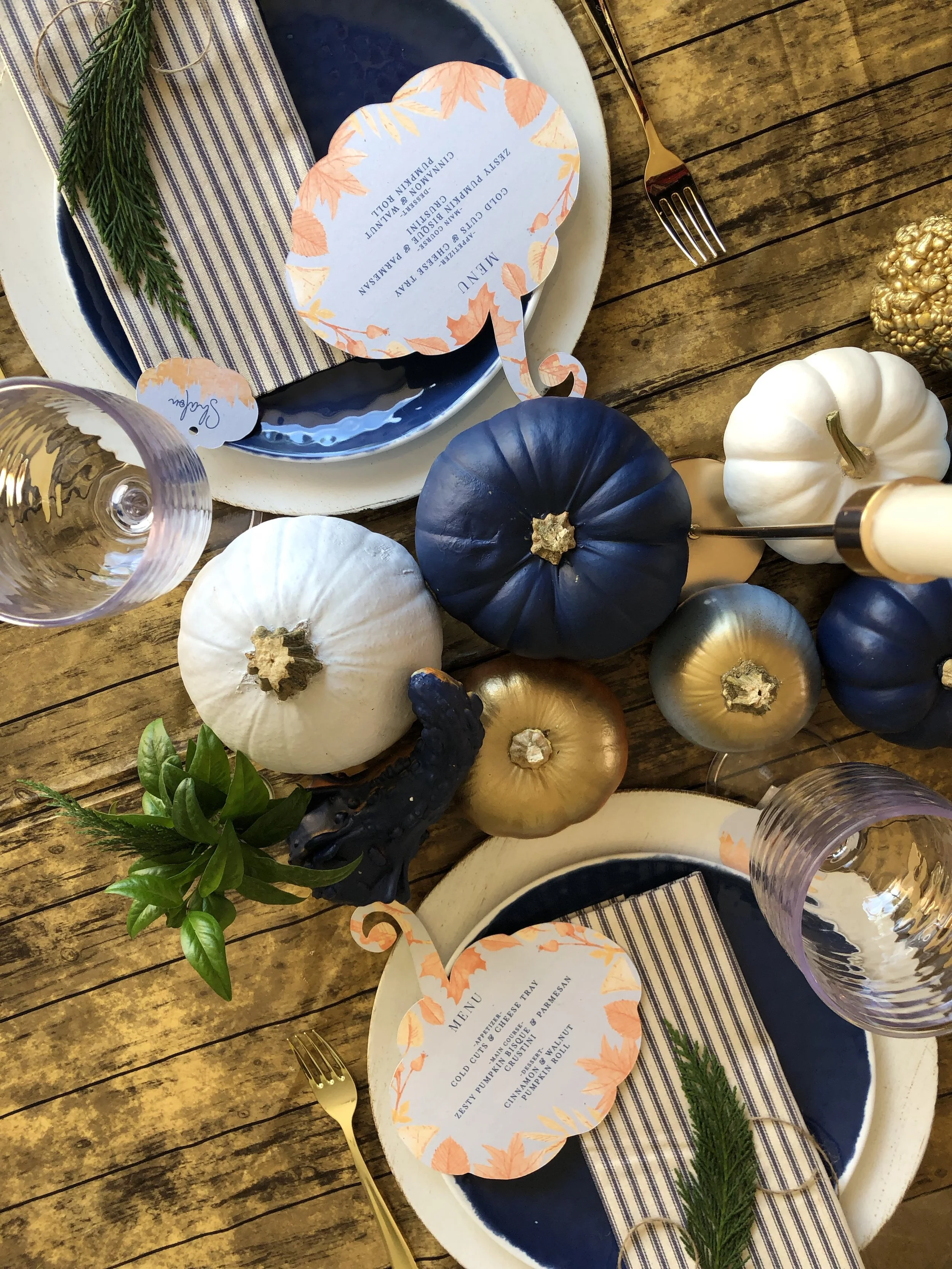 Fall Inspired Tablescape Sweet and Savory