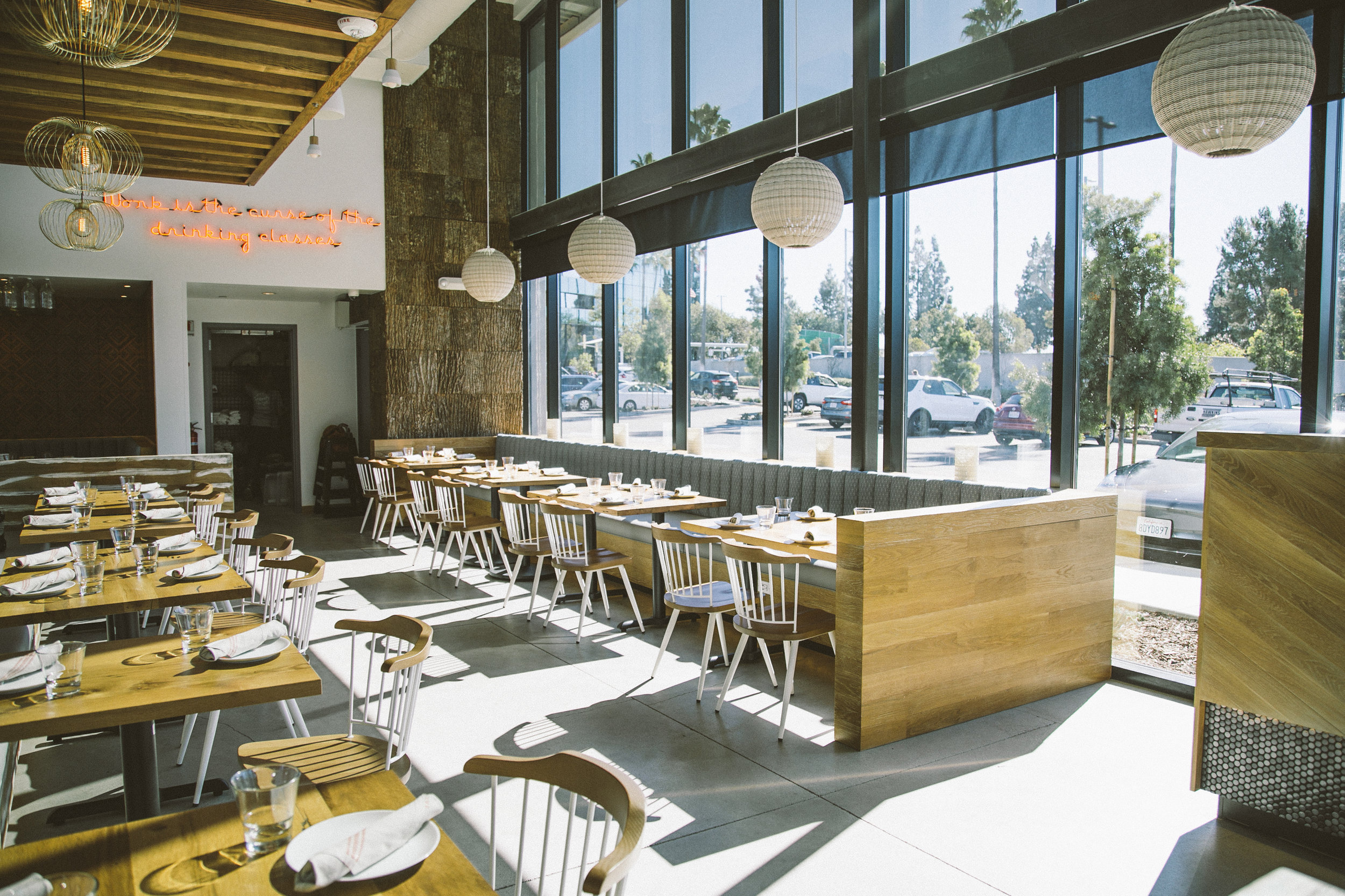 Front dining area of Gravity Heights