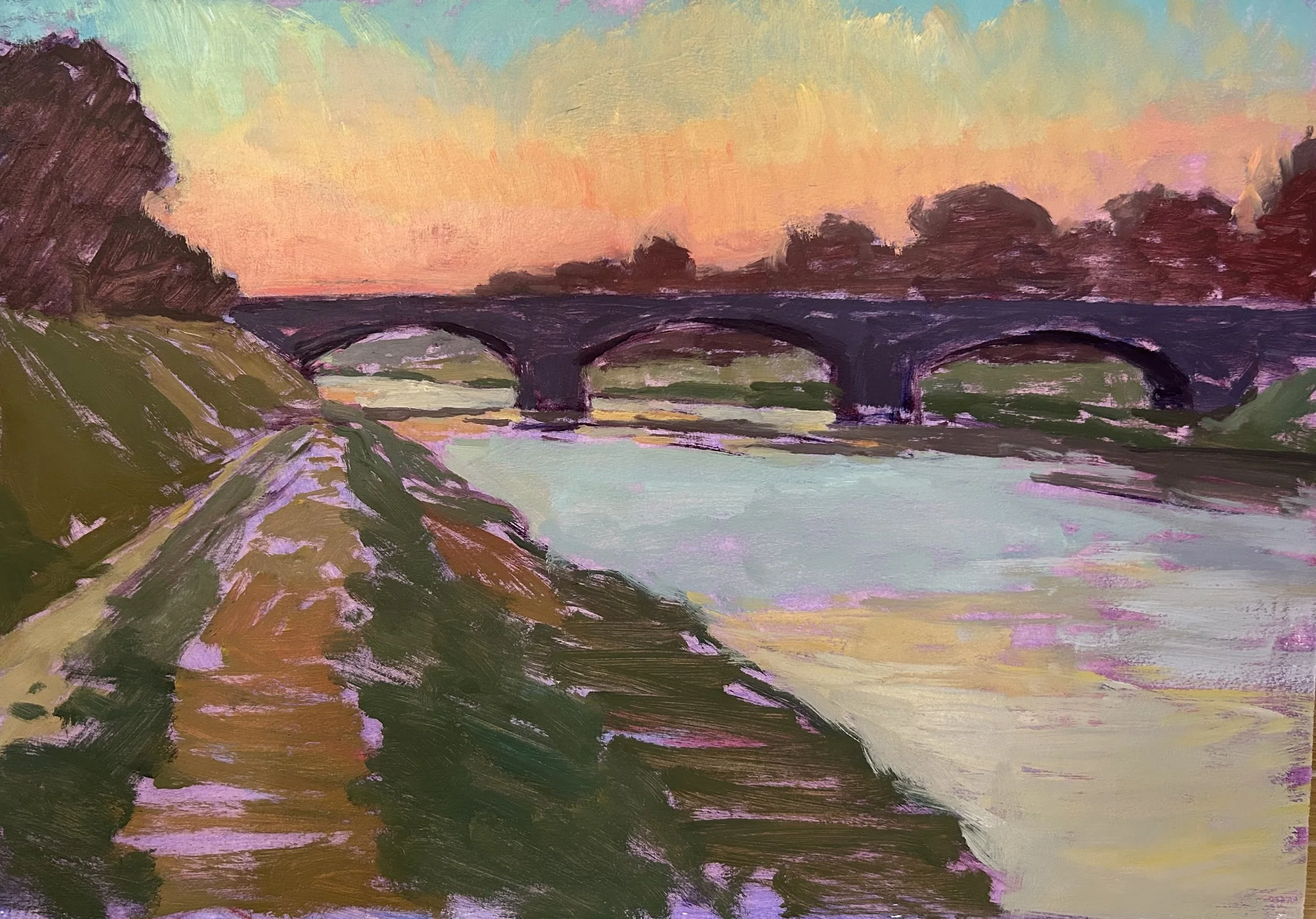 Sunset, Arno