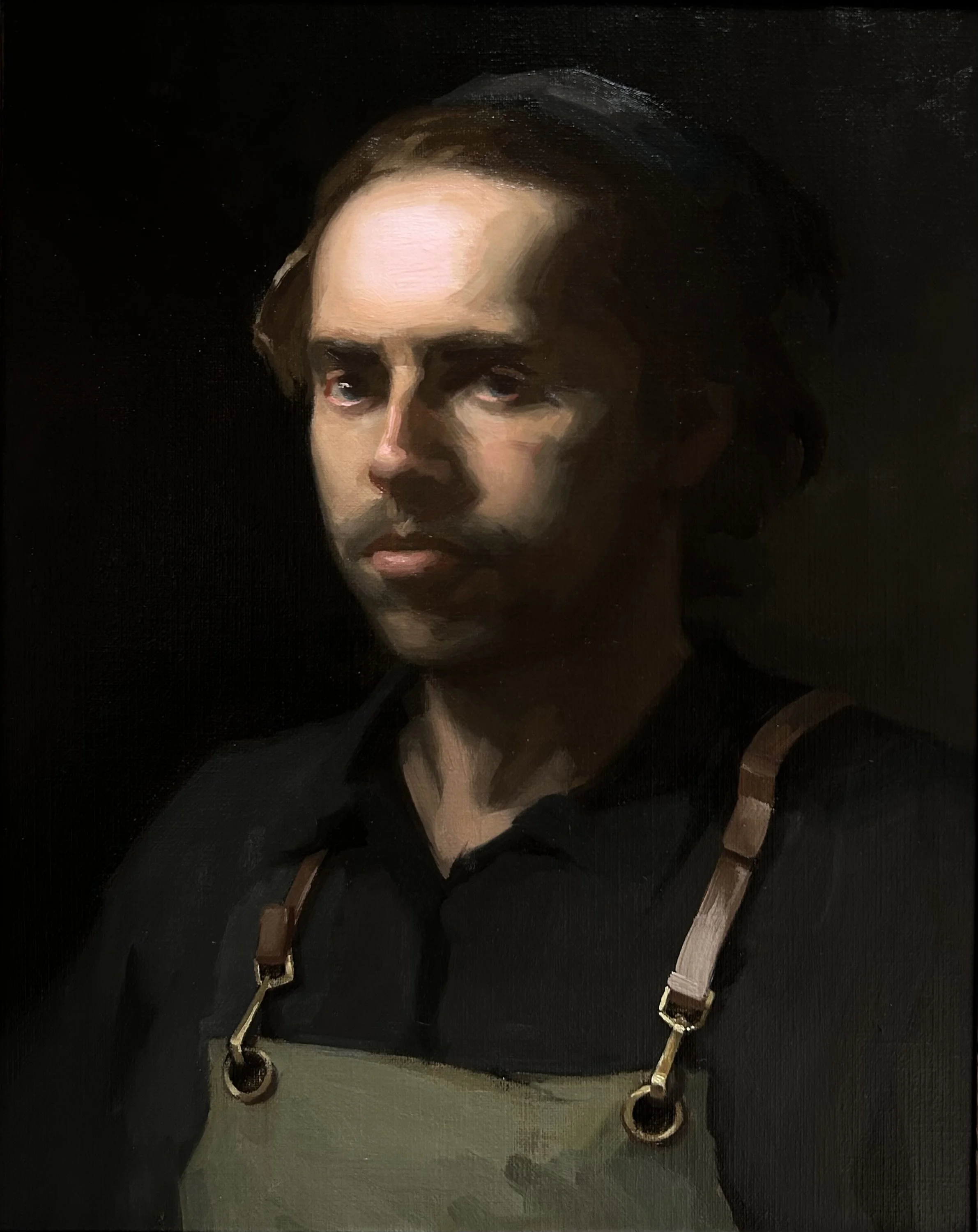 Self Portrait in Apron