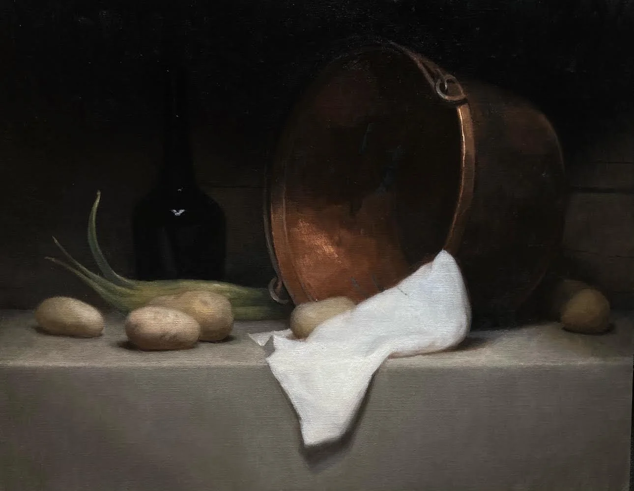 Still Life with Copper Pot and Potatos