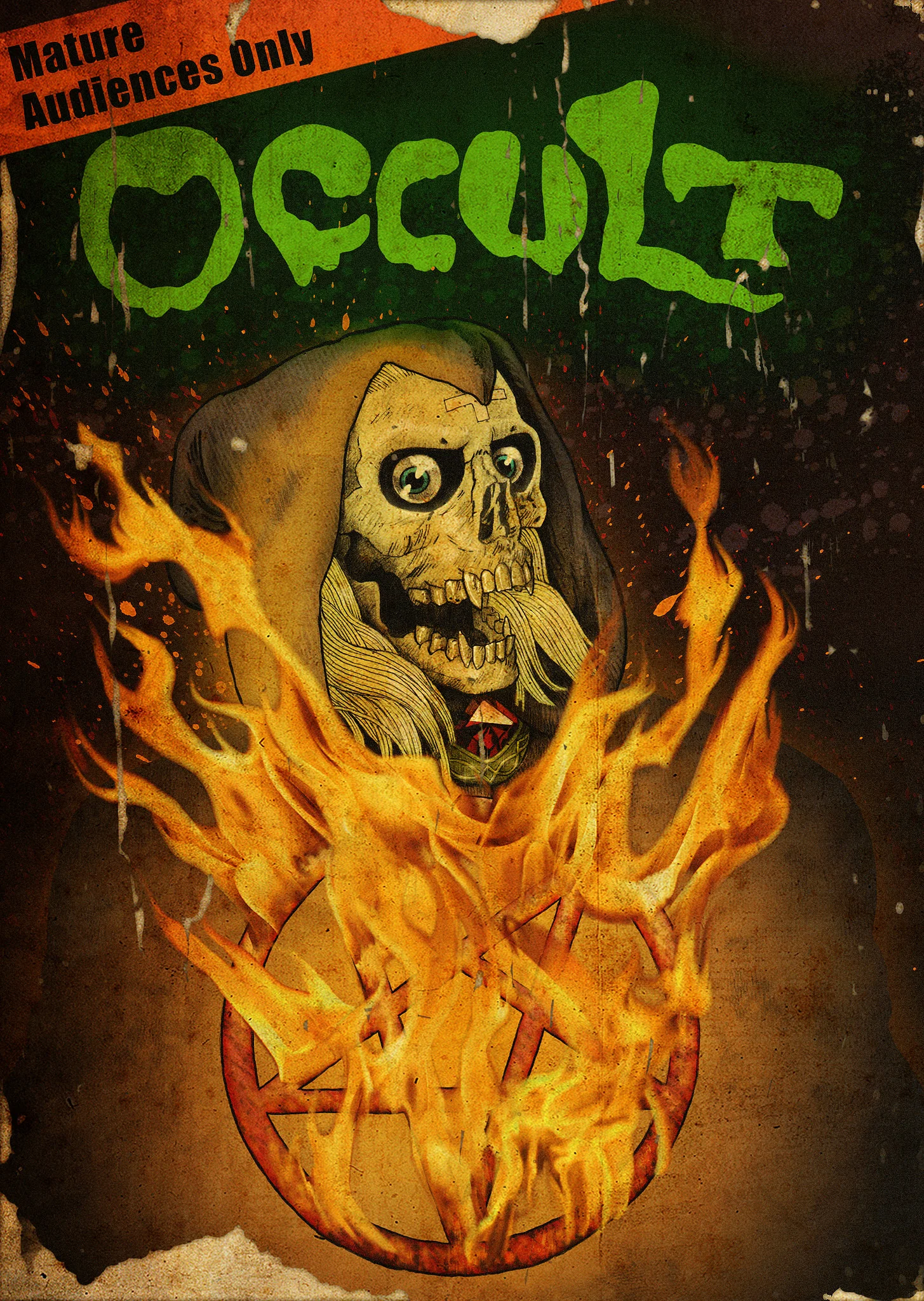 DVD cover for the film Occult .