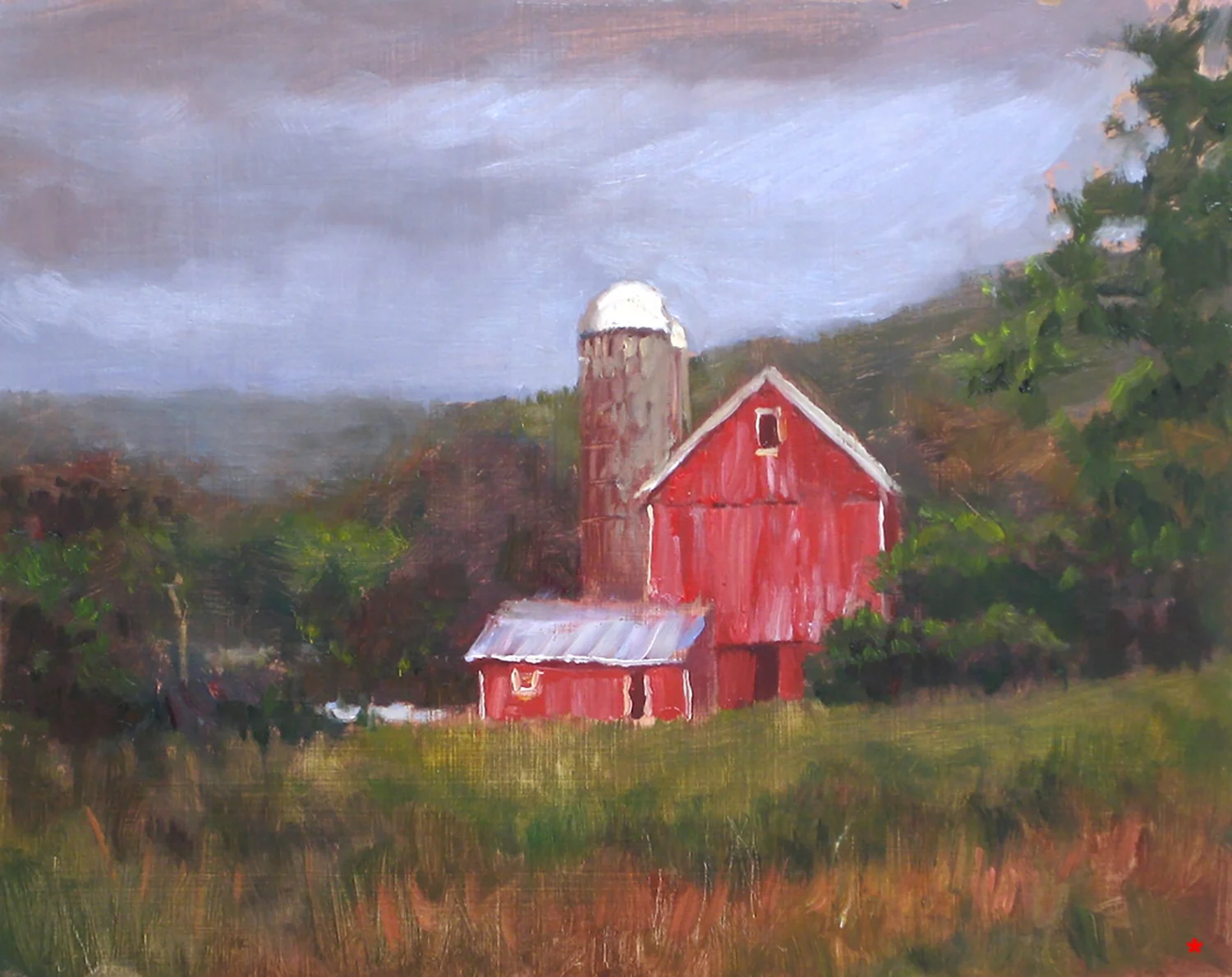 W -BITL-Barn At Dusk-Dalrymple-8x10-oil on board-2010-SOLD.jpg