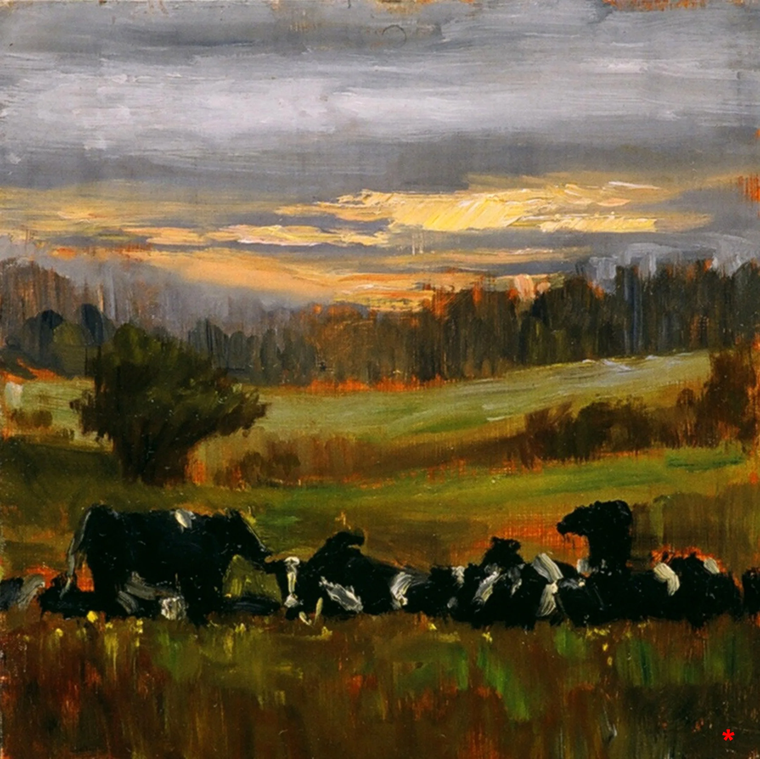 EXTRA LARGE FILE Days End, oil on board, 9x9 by,Jessica Dalrymple.jpg