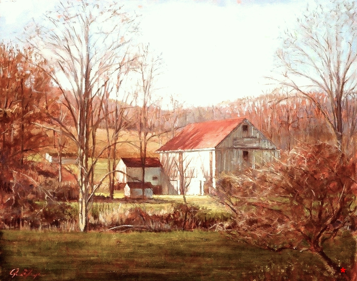 White Barn Through Branches .jpg