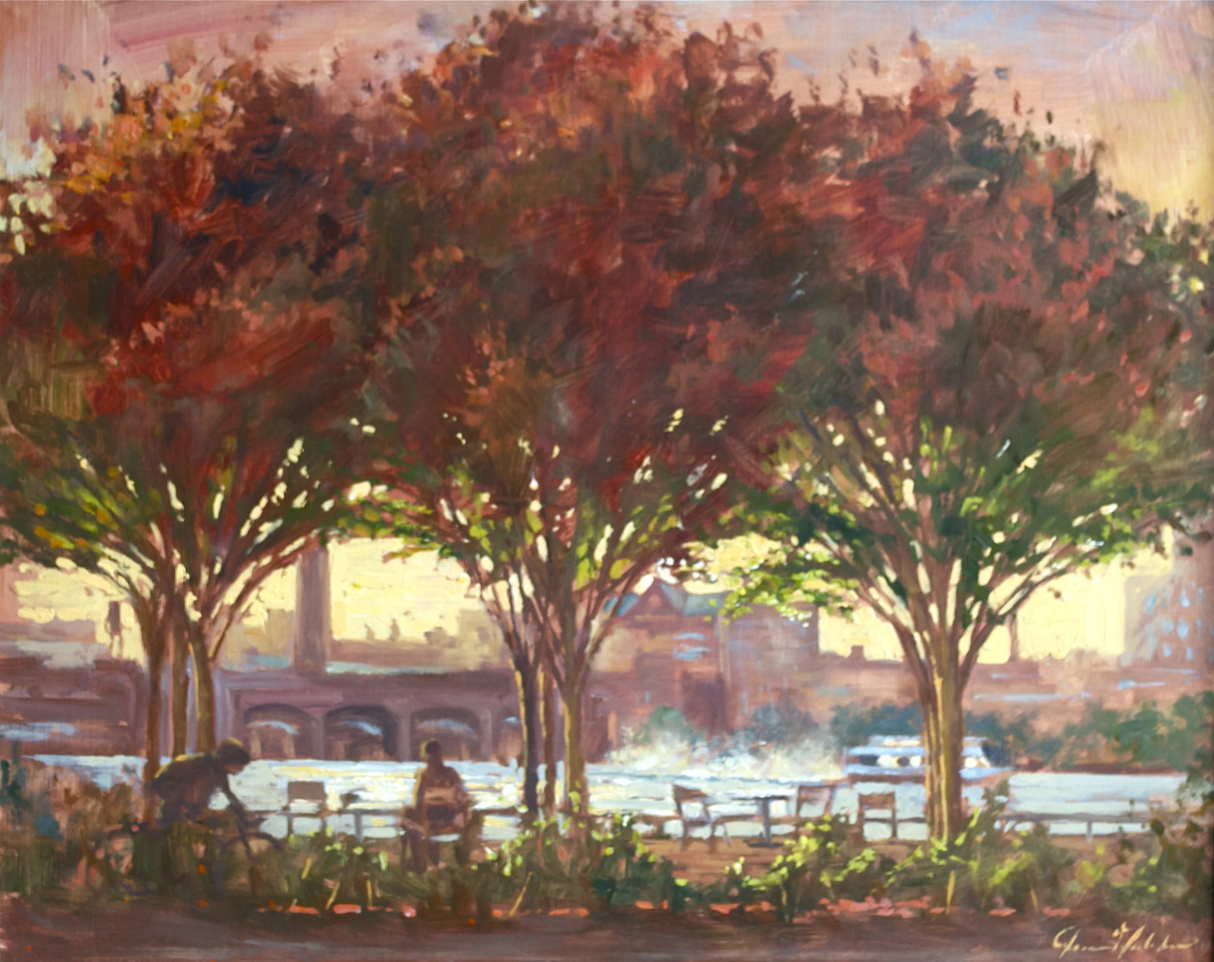 HI RE edit-NITC-Three Trees In Red-16x20-oil on panel-2010-SOLD.jpg