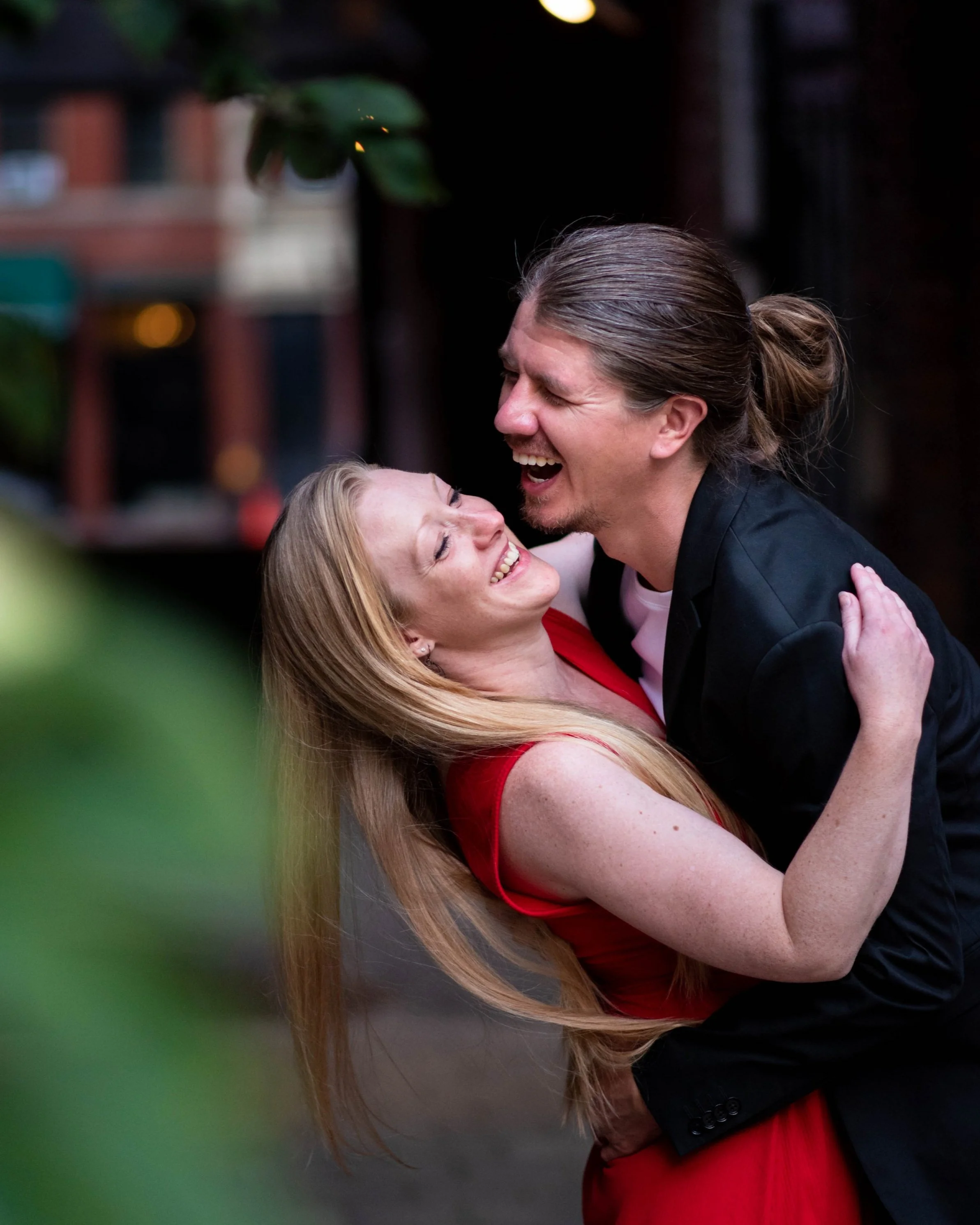 Beacon Hill Acorn Street engagement