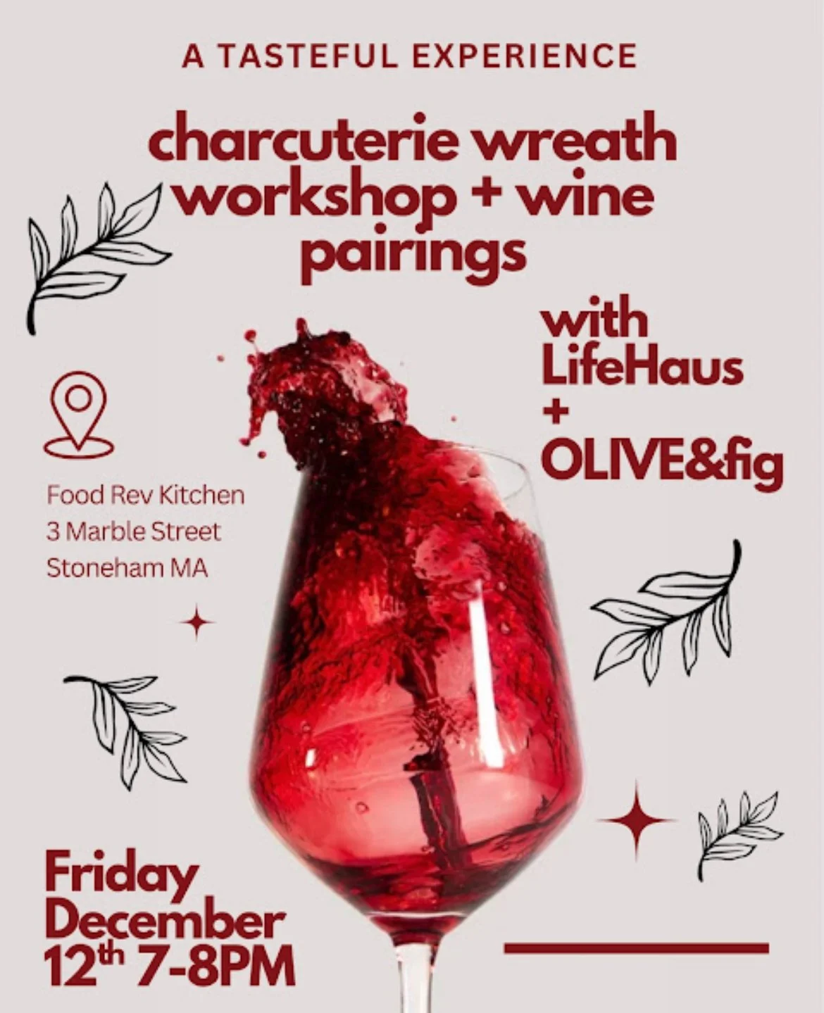 Charcuterie Wreath Workshop + Wine Pairings with LifeHaus & Olive&fig