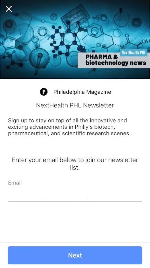 An example from NextHealth by MetroCorp