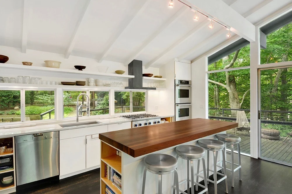 A full gut renovation/design project in Amagansett, NY that included a 2nd story master bedroom/bath addition. Eventually I also added an art studio made of two shipping containers on the property. Architect - MB Architecture + Complete portfolio coming soon