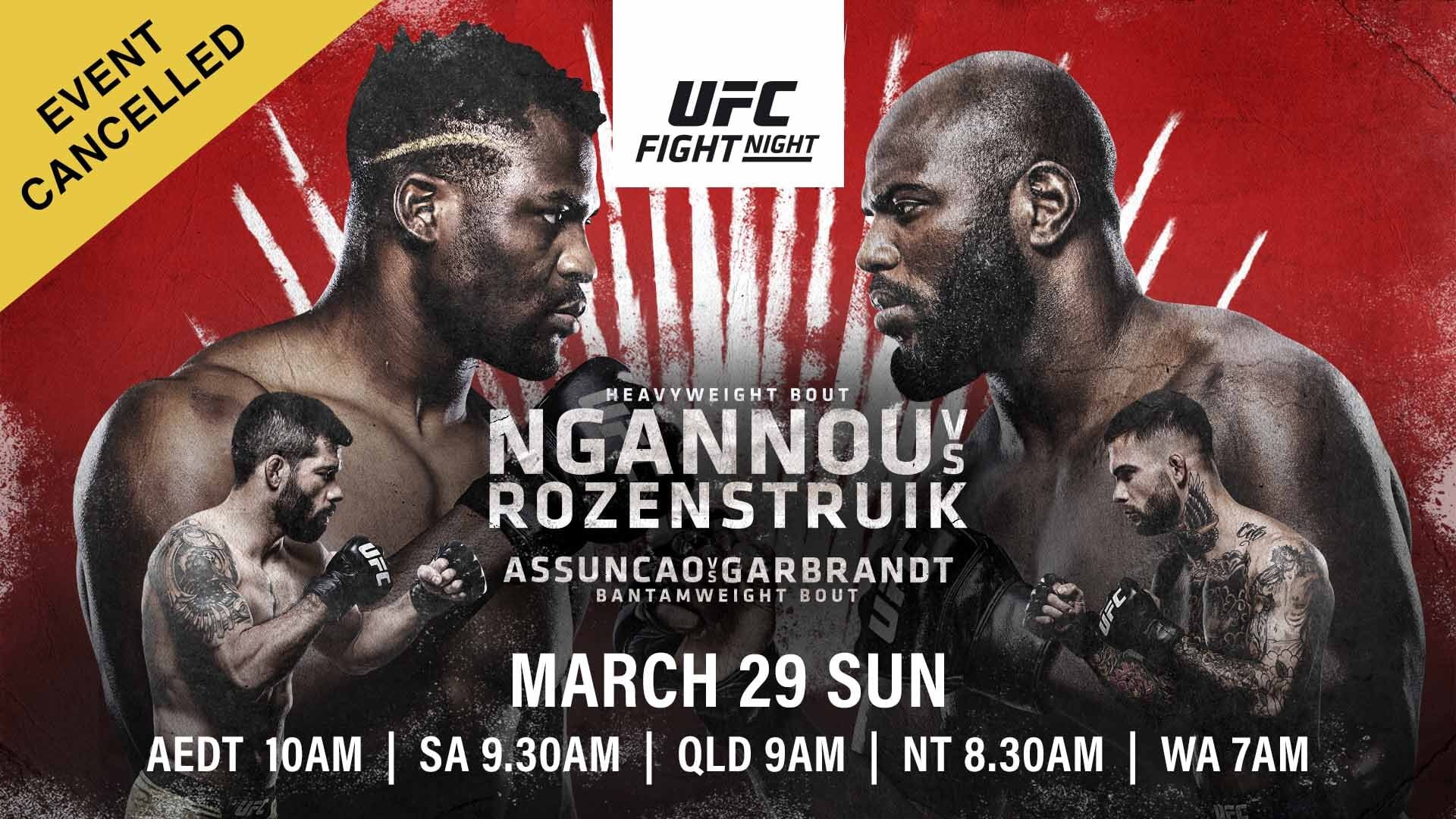 UFC Fight Night: Ngannou vs Rozenstruik