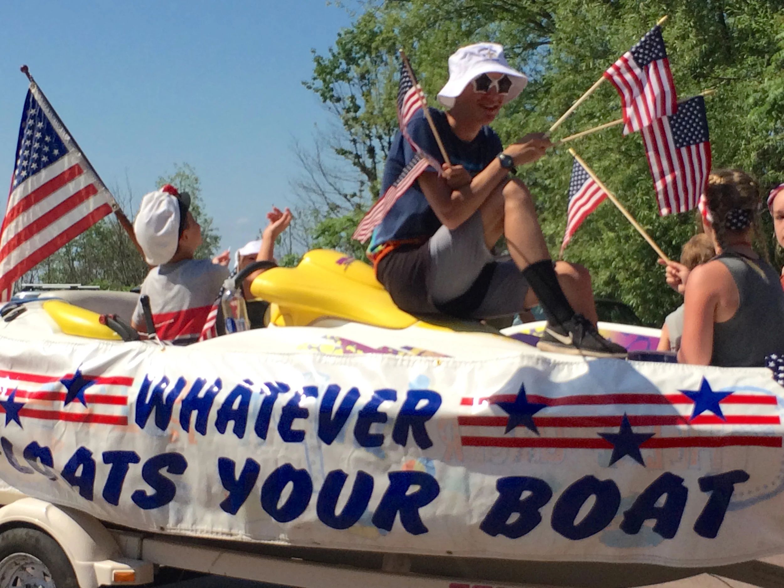 Part of MIYC Parade Entry for 4th of July, 2017