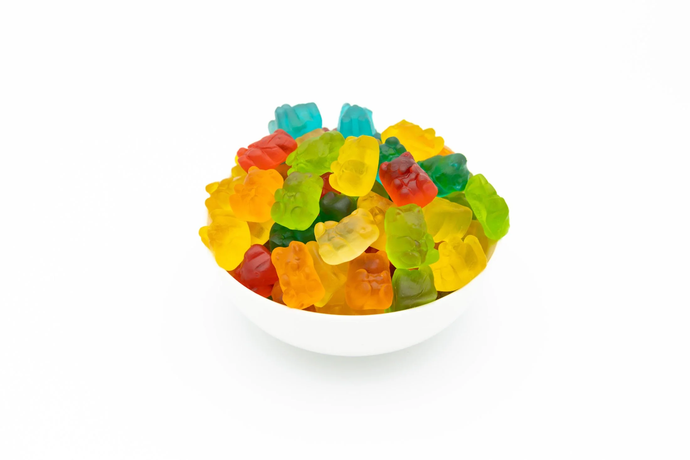Gummi Bears froyo topping candies shot for South Sound Limeberry Frozen Yogurt in Lacey, WA