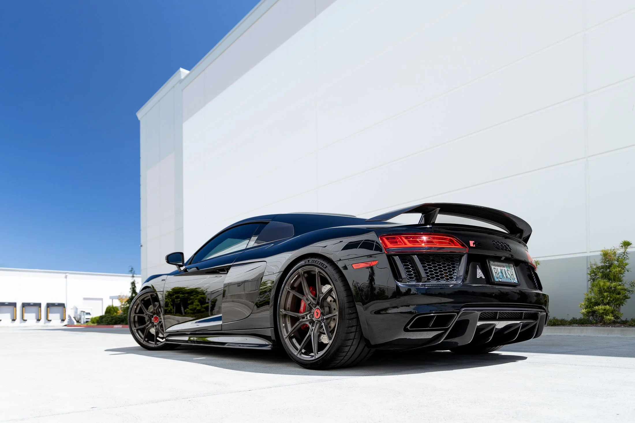 Audi R8 sports car super car outdoor photo