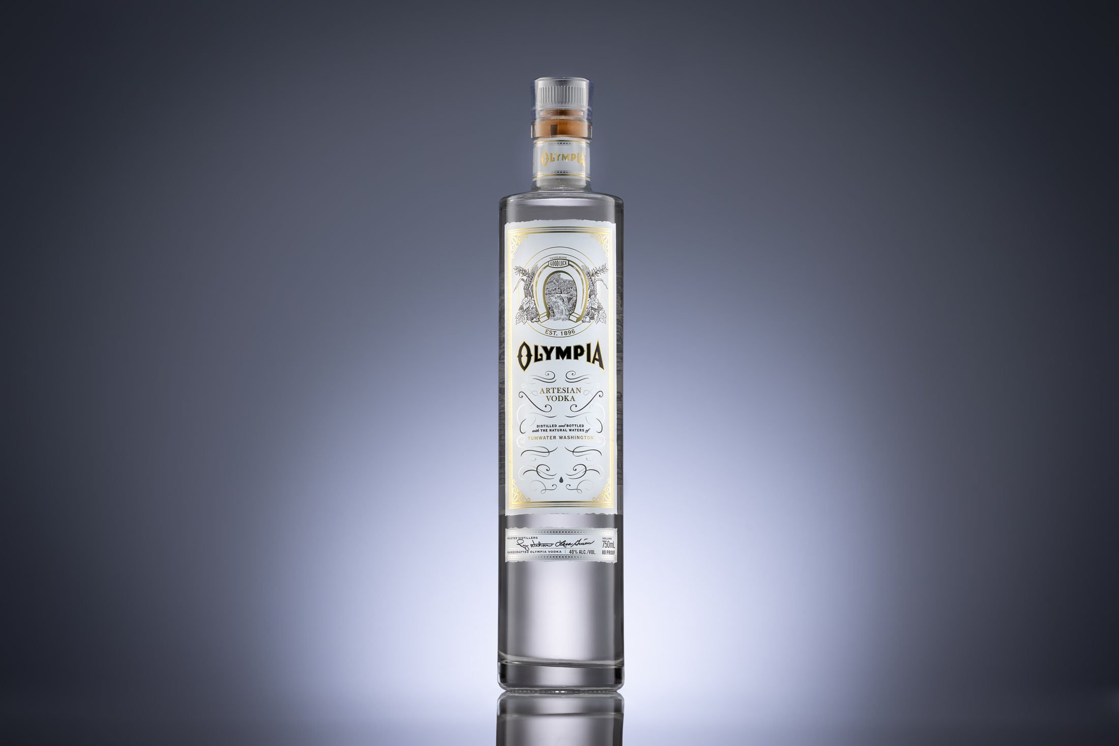 Olympia Vodka bottle