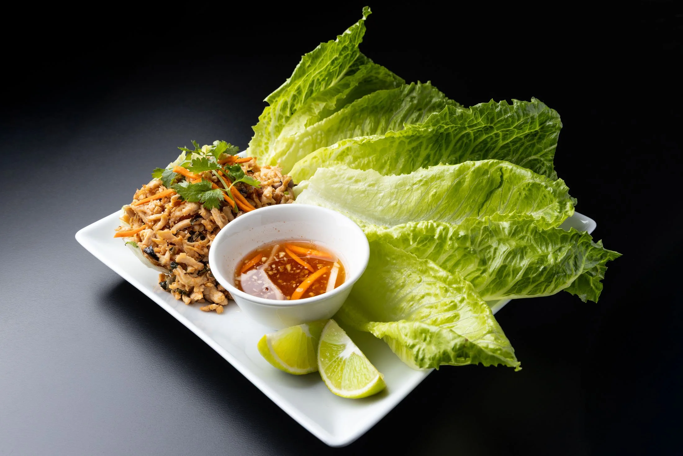 Larb Salad, shot for Red Lantern Asian Fusion in Yelm, WA
