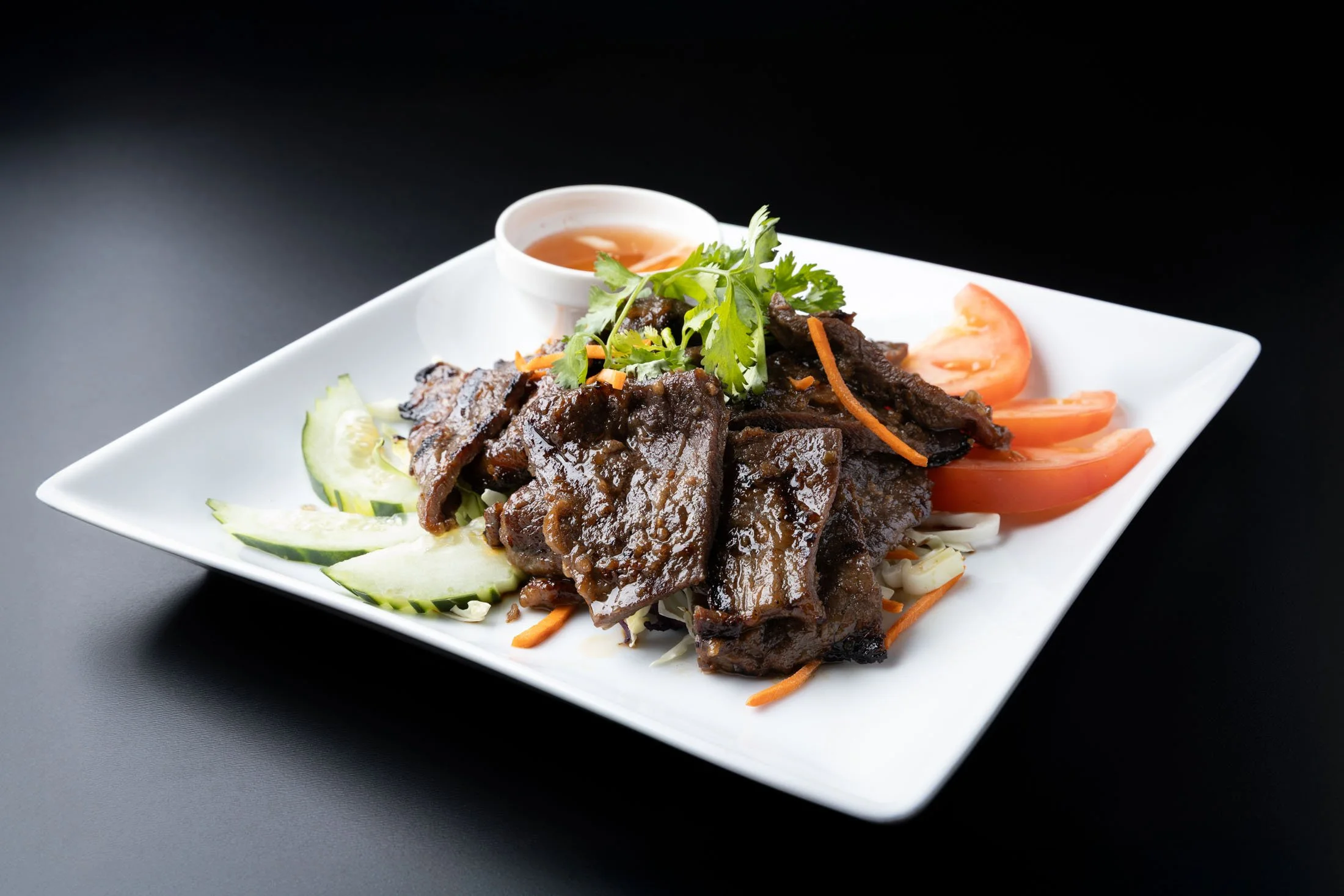 Heavenly Beef photographed for Red Lantern Asian Fusion in Yelm, WA