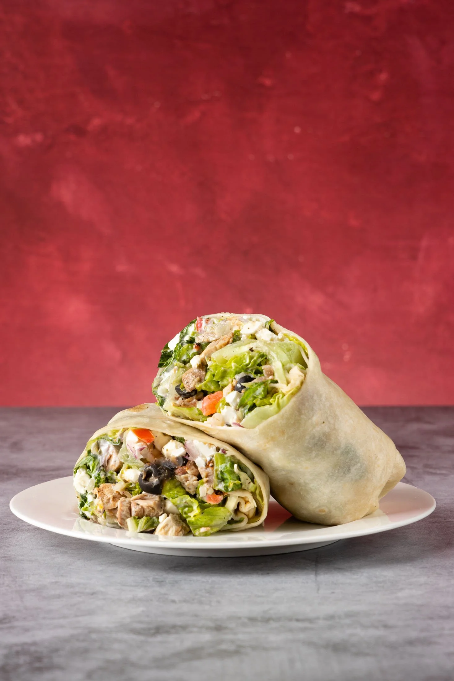 Mediterranean chicken wrap from Insert Coin in Olympia, WA