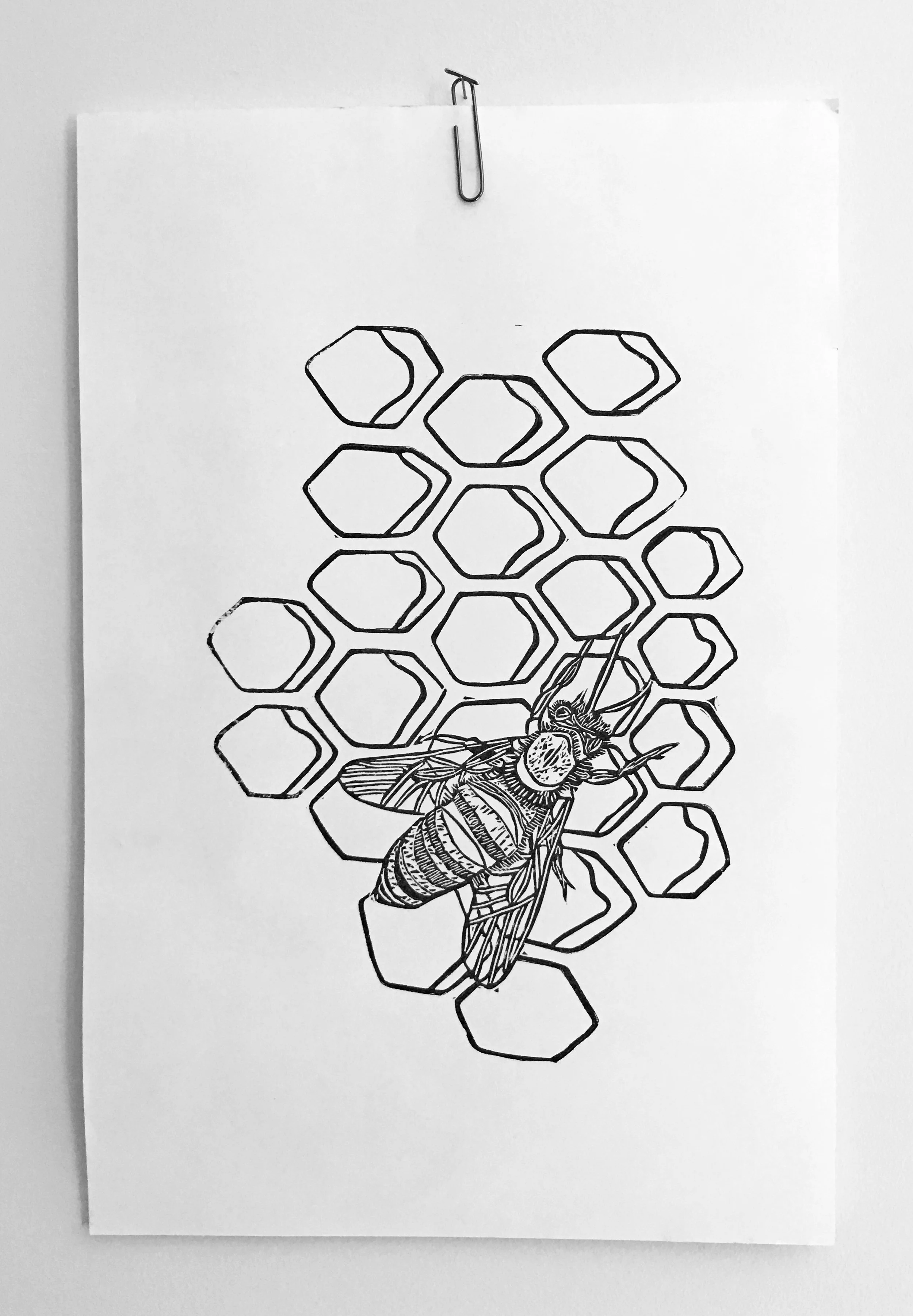 Honey Bee Print