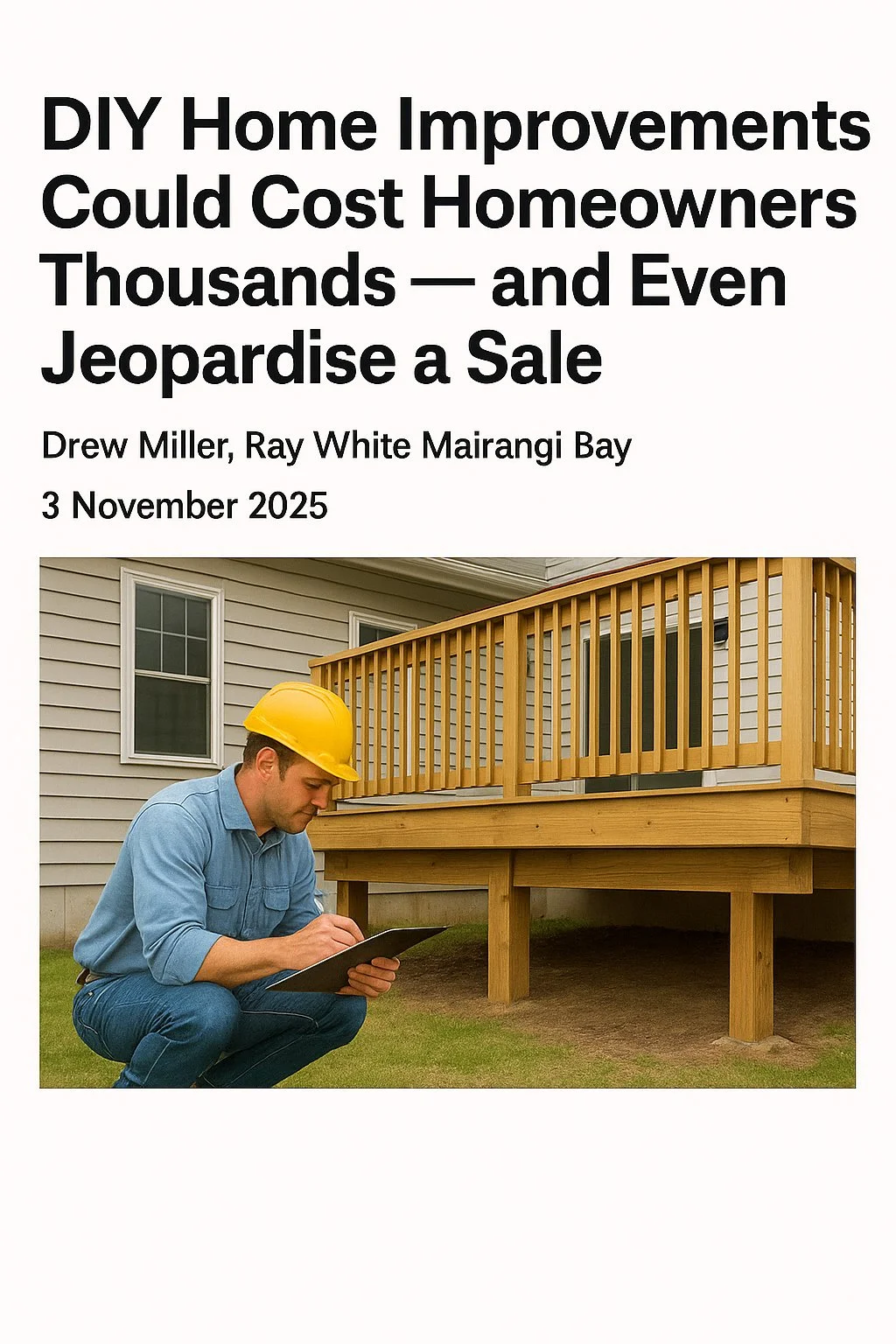 DIY Home Improvements Could Cost Homeowners Thousands — and Even Jeopardise a Sale