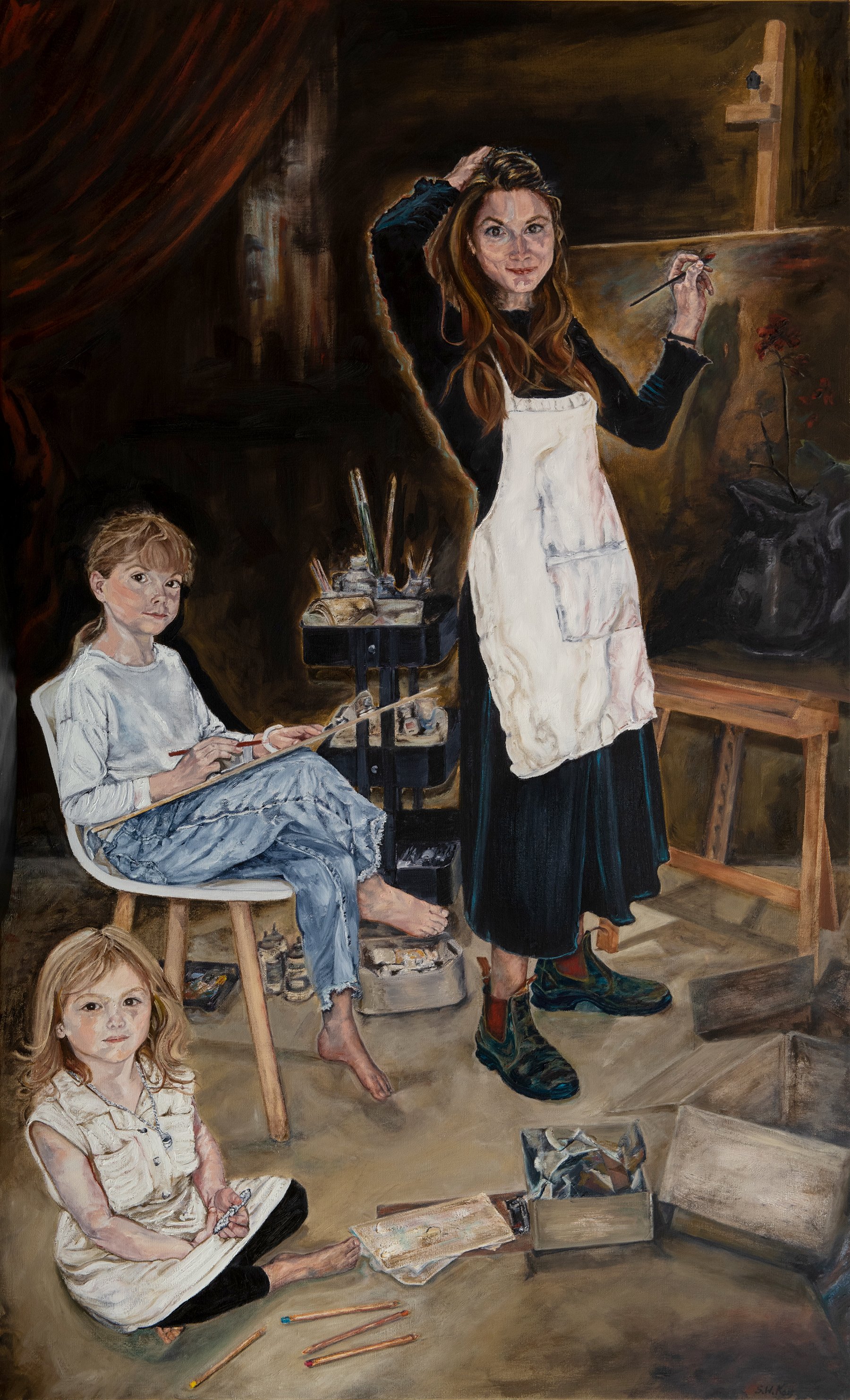 Home Schooling- A Portrait of Three Artists