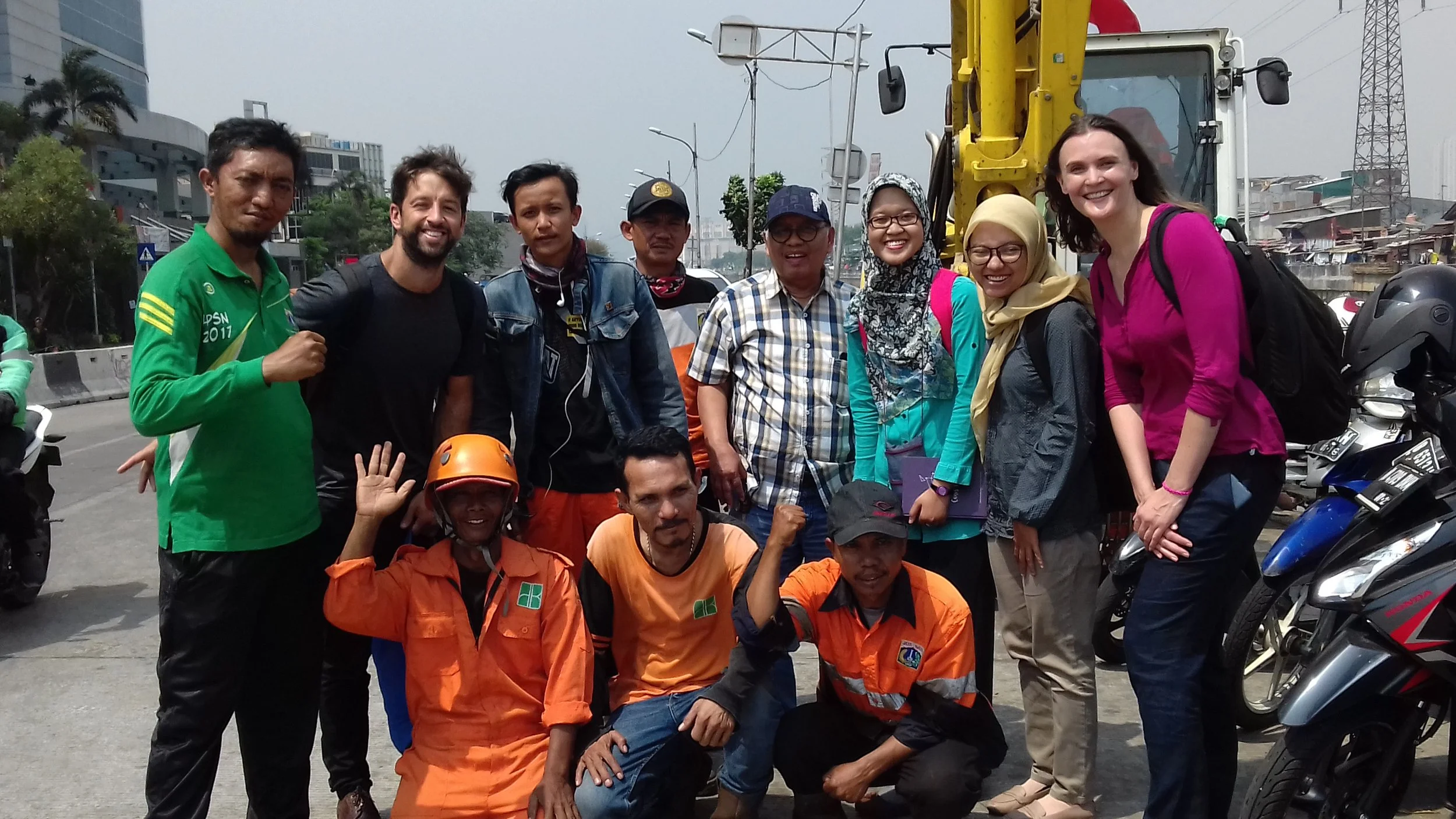 Project STOP team and members of the "Orange Troups"